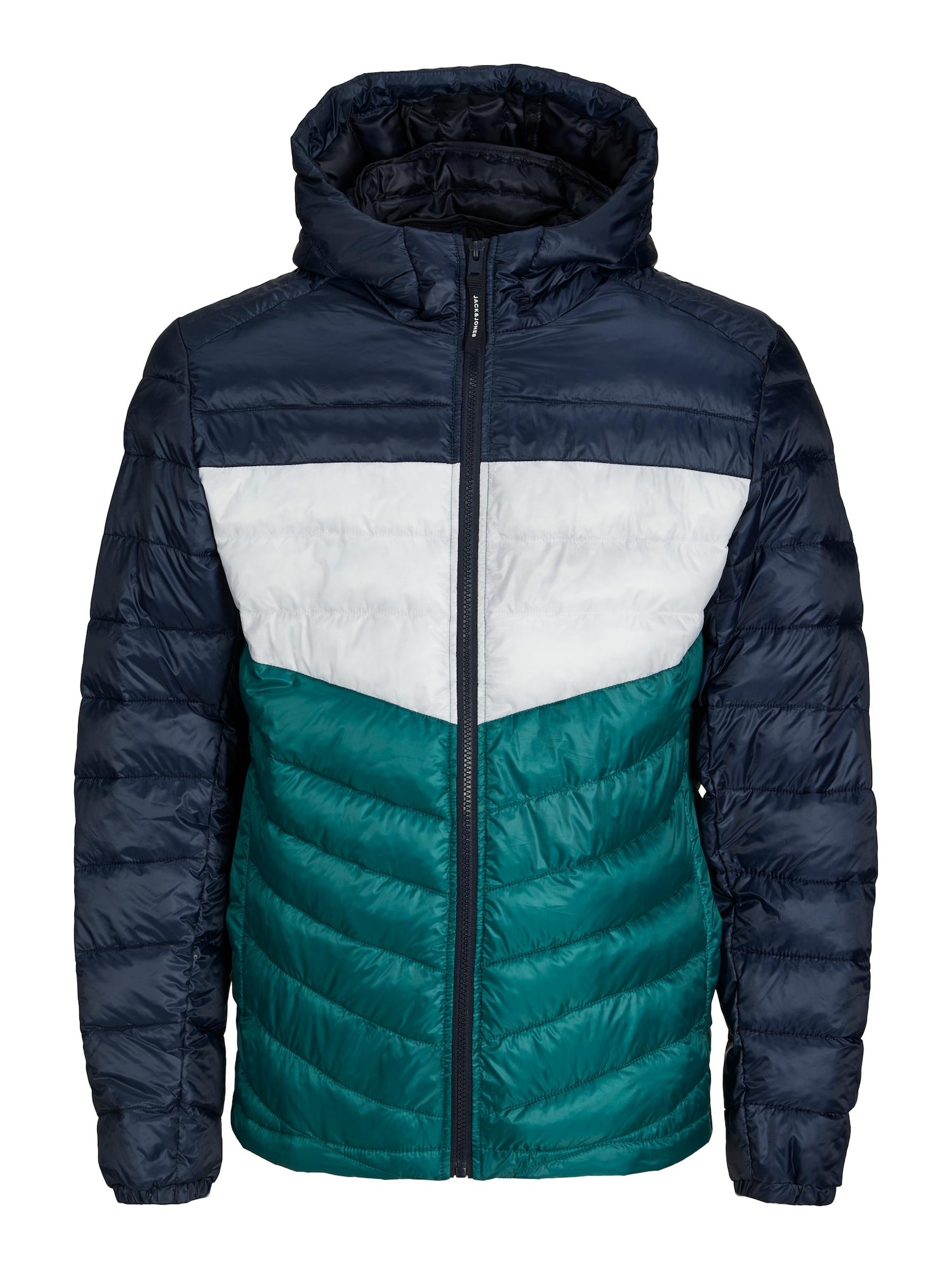 JACK & JONES Prehodna jakna 'HERO'  mornarska / zelena / bela