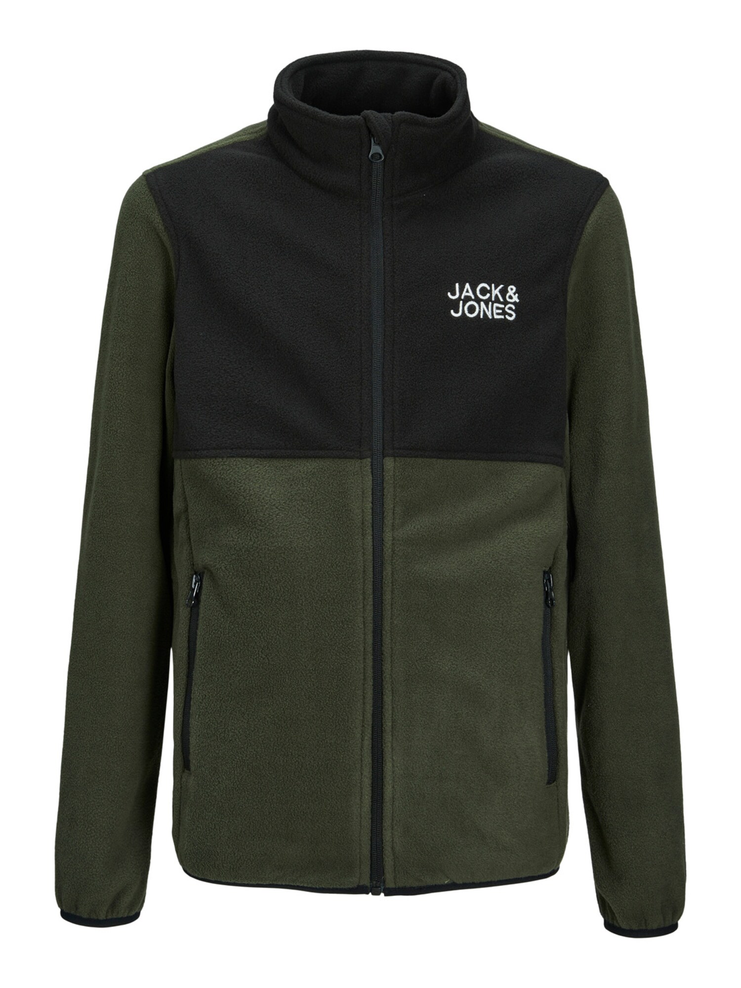 Jack & Jones Junior Jopa iz flisa 'Hyper'  temno zelena / črna