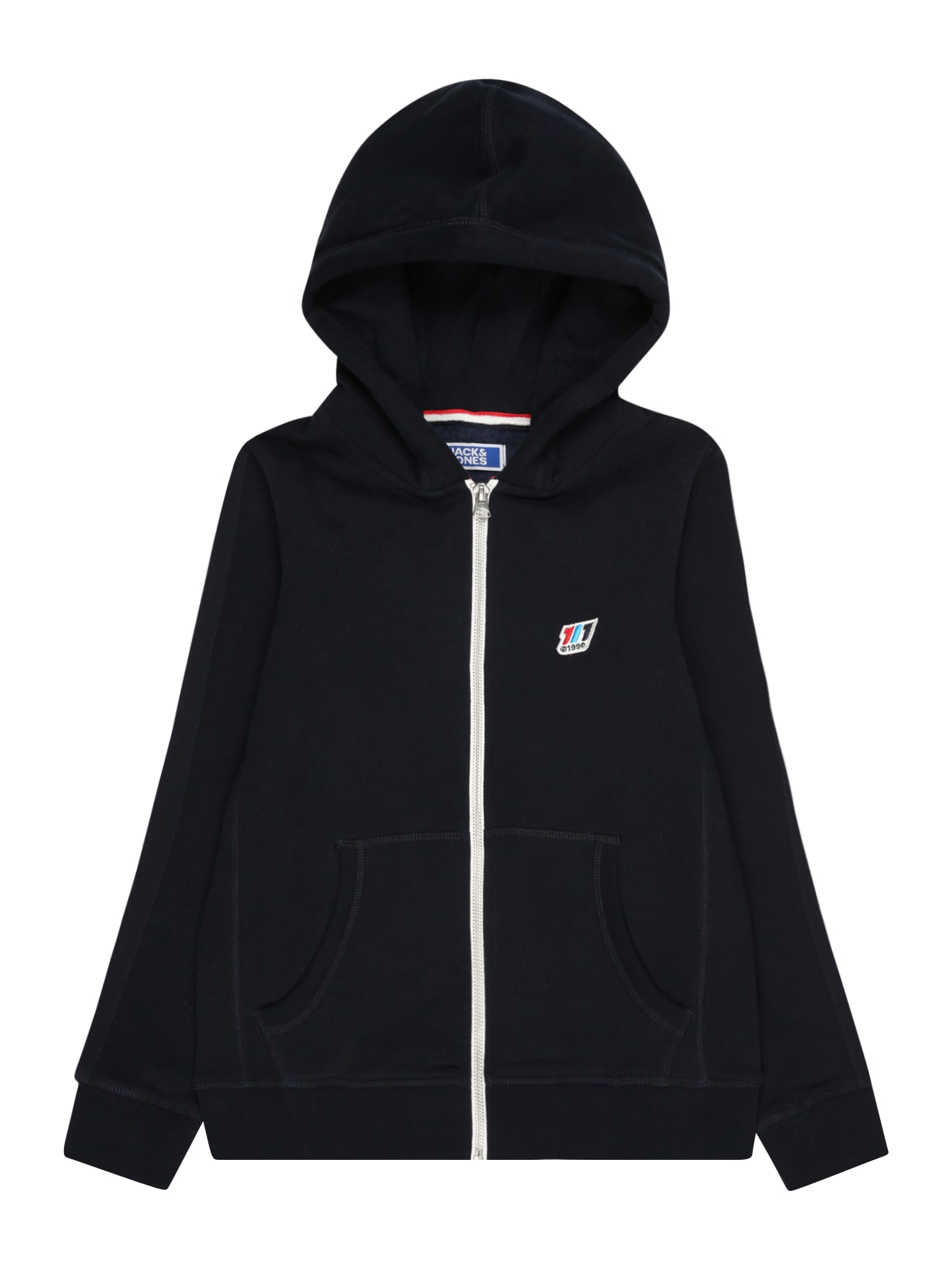 Jack & Jones Junior Jopa na zadrgo 'SLOPE'  mornarska / nebeško modra / rdeča / bela