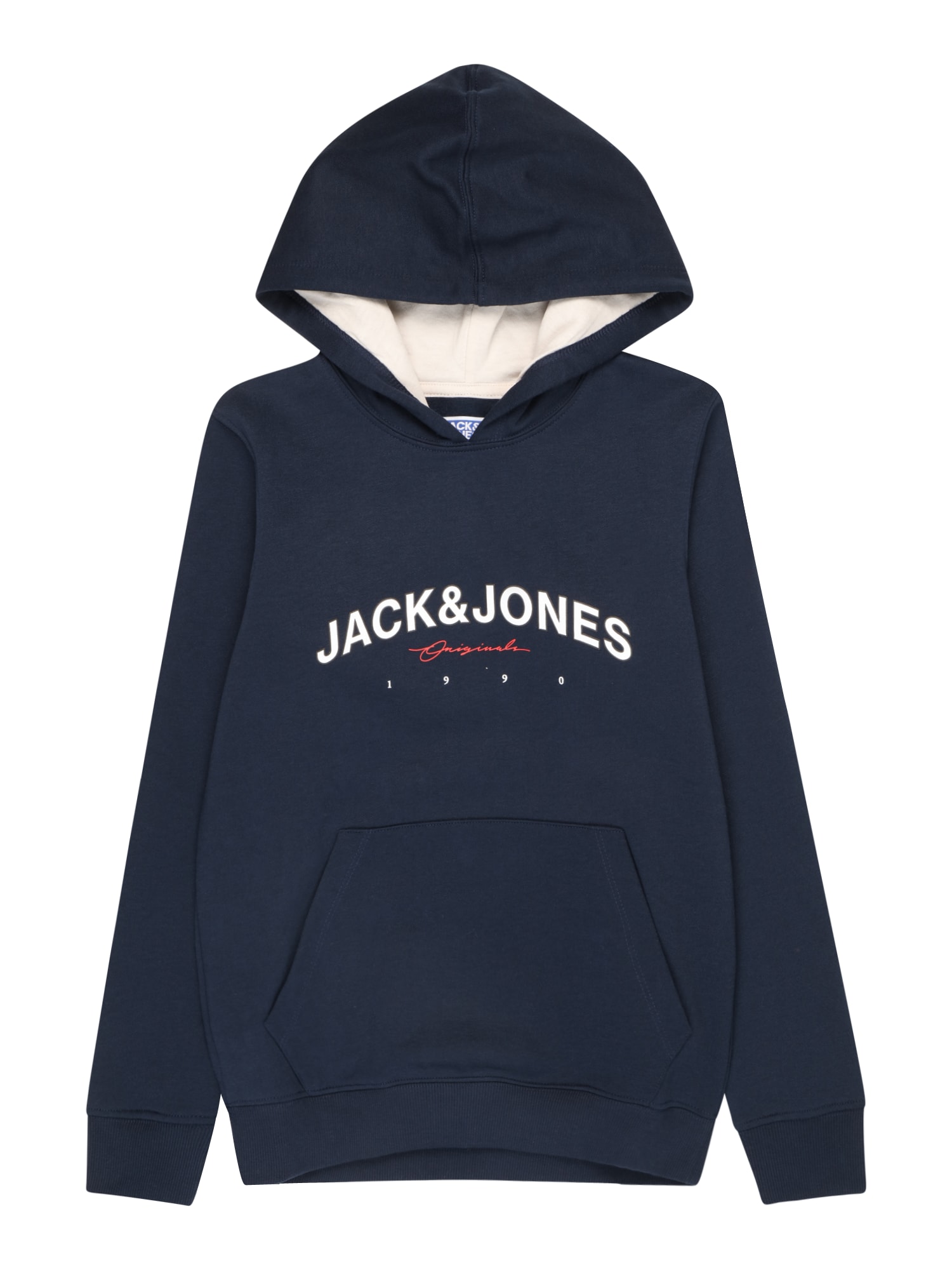 Jack & Jones Junior Majica 'Friday'  temno modra / karminsko rdeča / bela