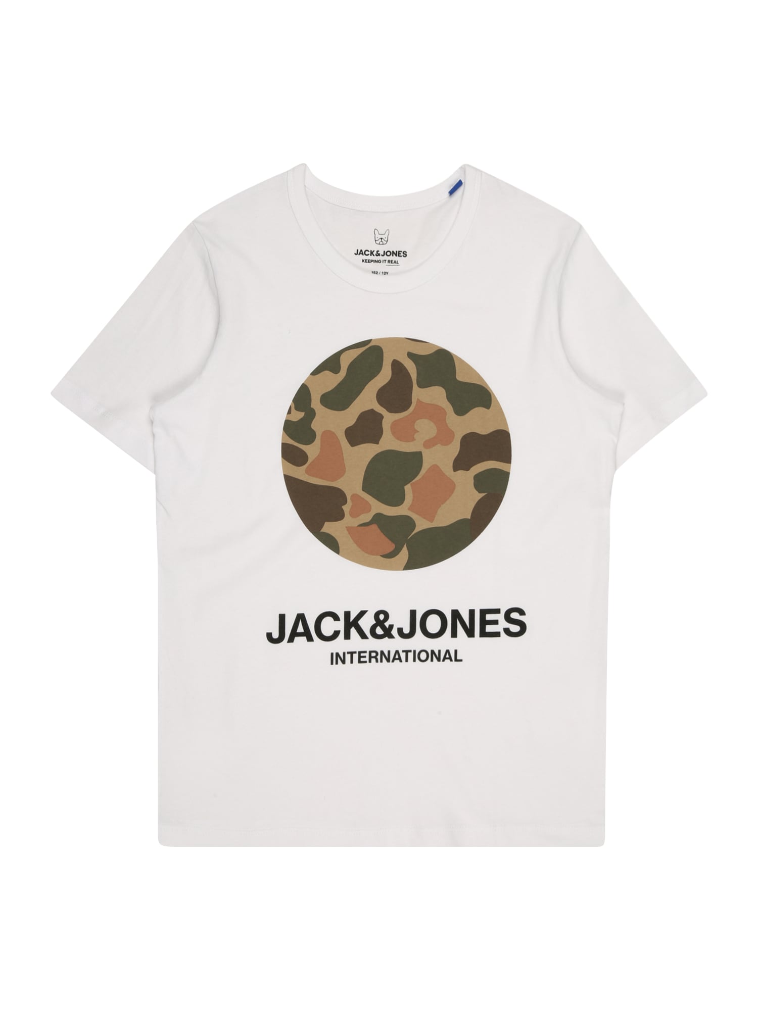 Jack & Jones Junior Majica  bež / kaki / črna / bela