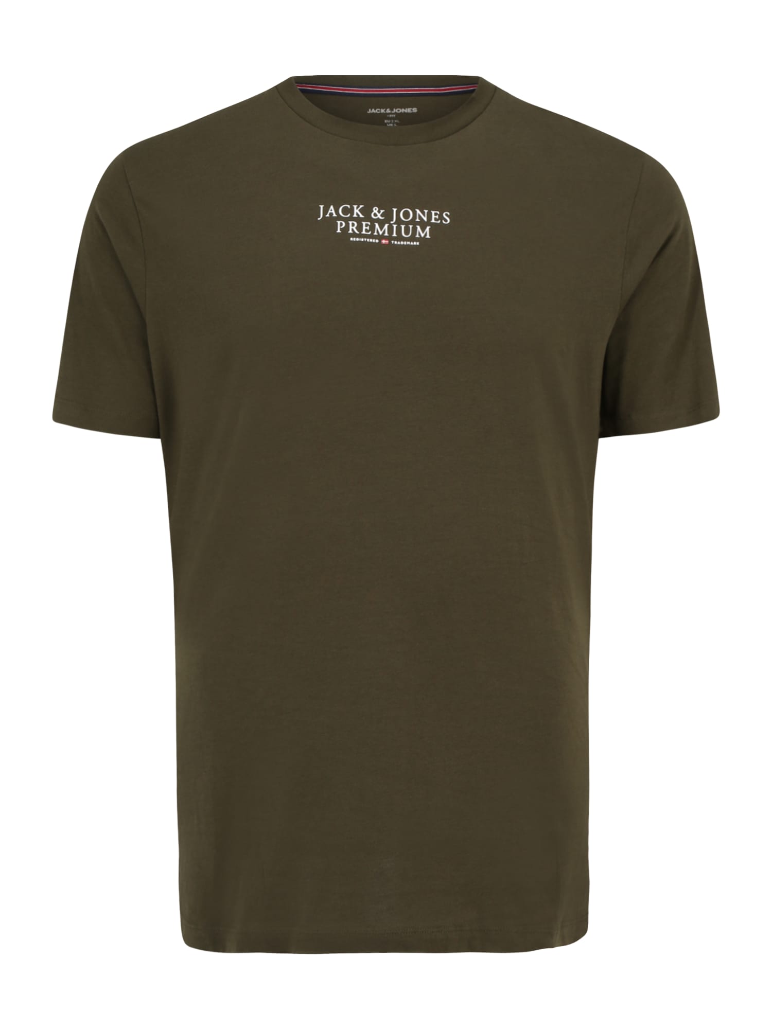 Jack & Jones Plus Majica  zelena / rdeča / bela