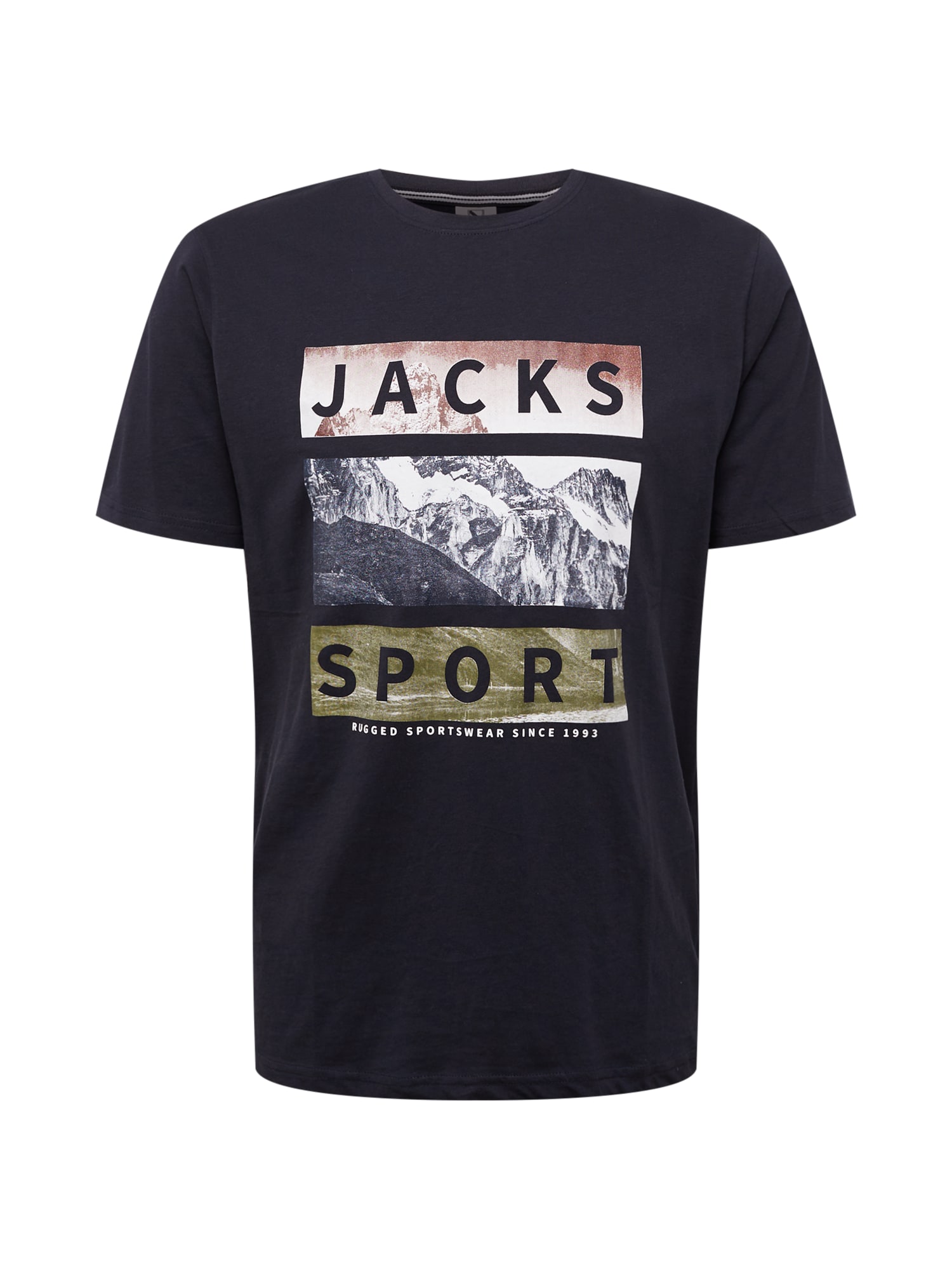 Jack's Majica 'Mountain'  mornarska / rjava / oliva / bela