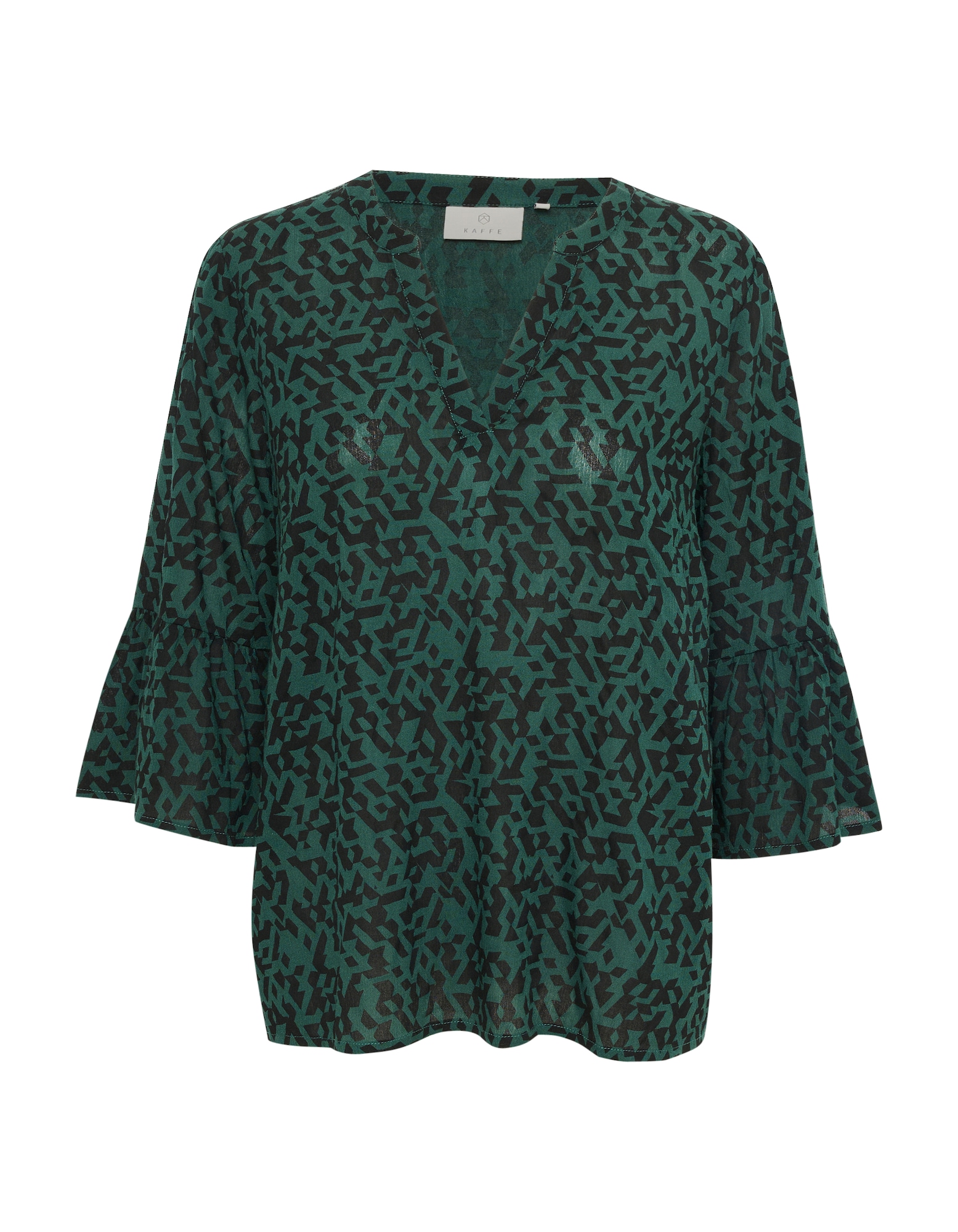 Kaffe Bluza 'Edita'  zelena / črna