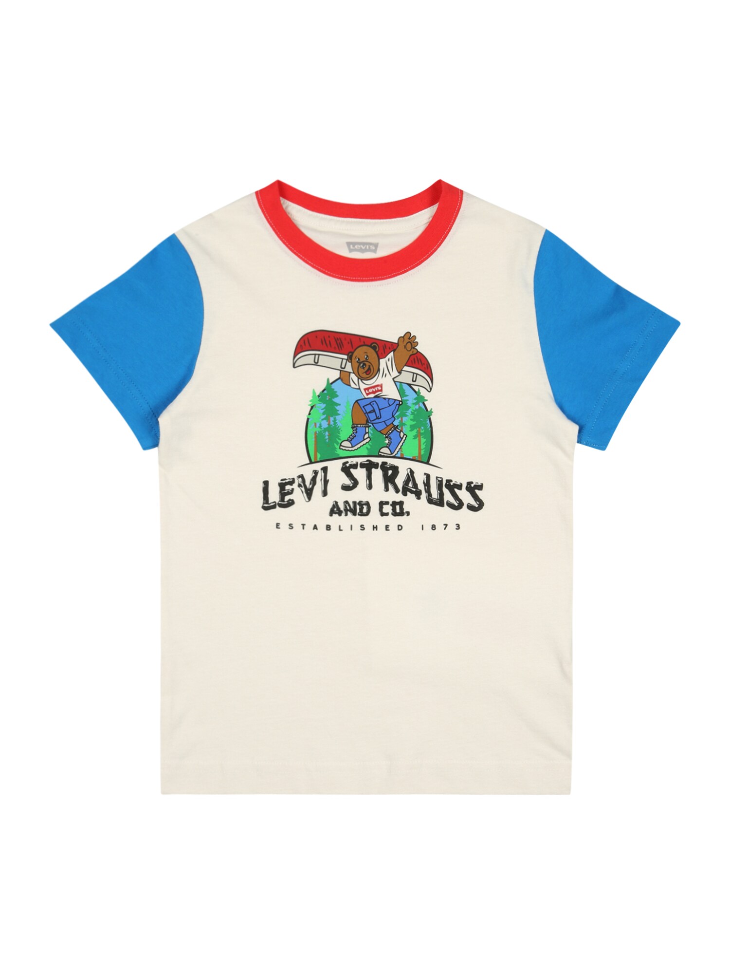 LEVI'S Majica  kremna / nebeško modra / karamel / črna