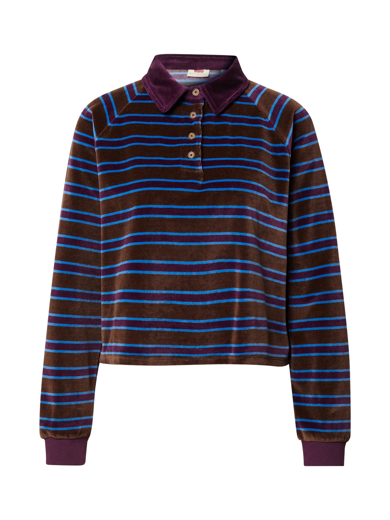 LEVI'S Majica  modra / temno rjava / jajčevec