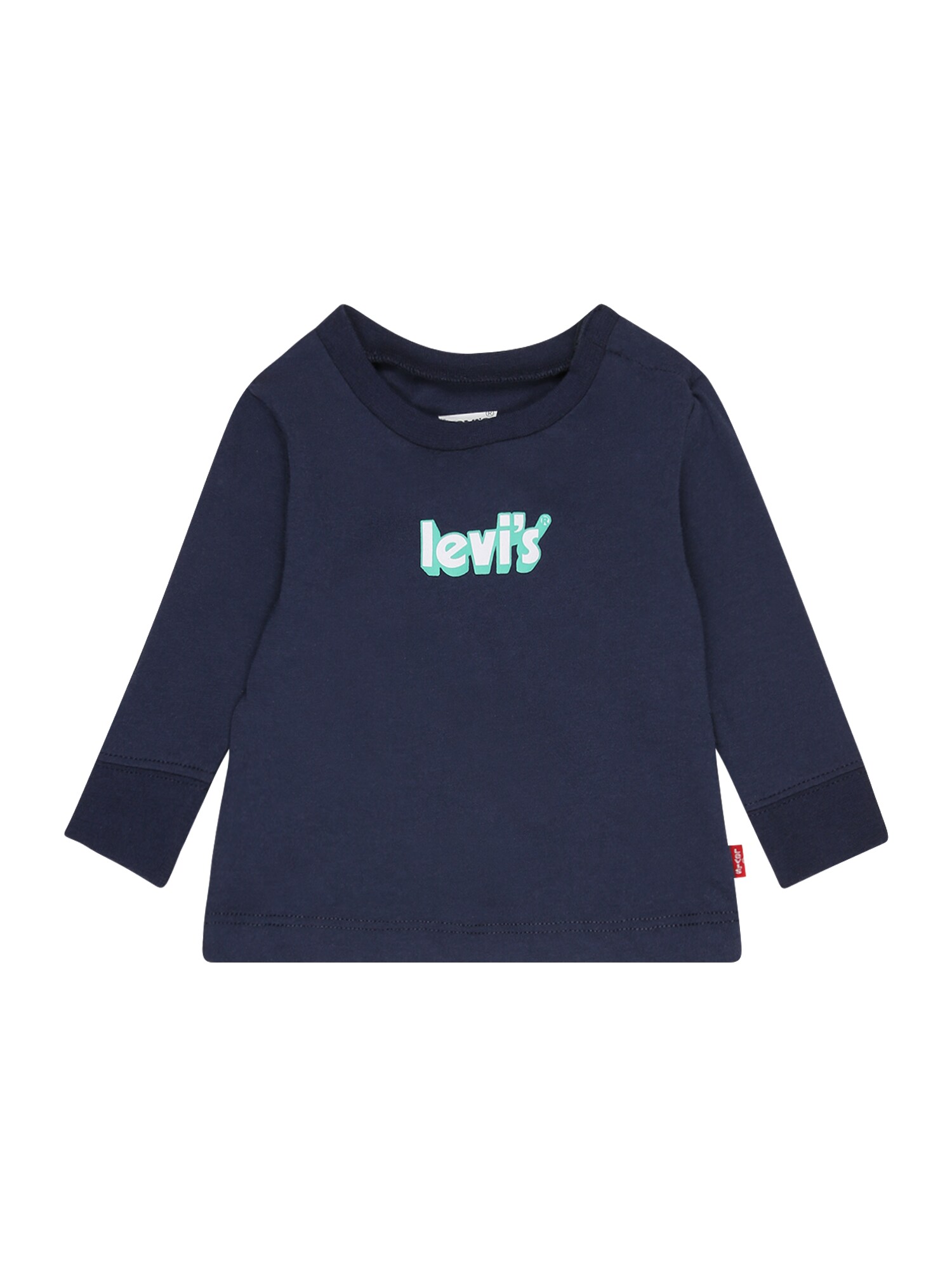 LEVI'S Majica  mornarska / žad / bela