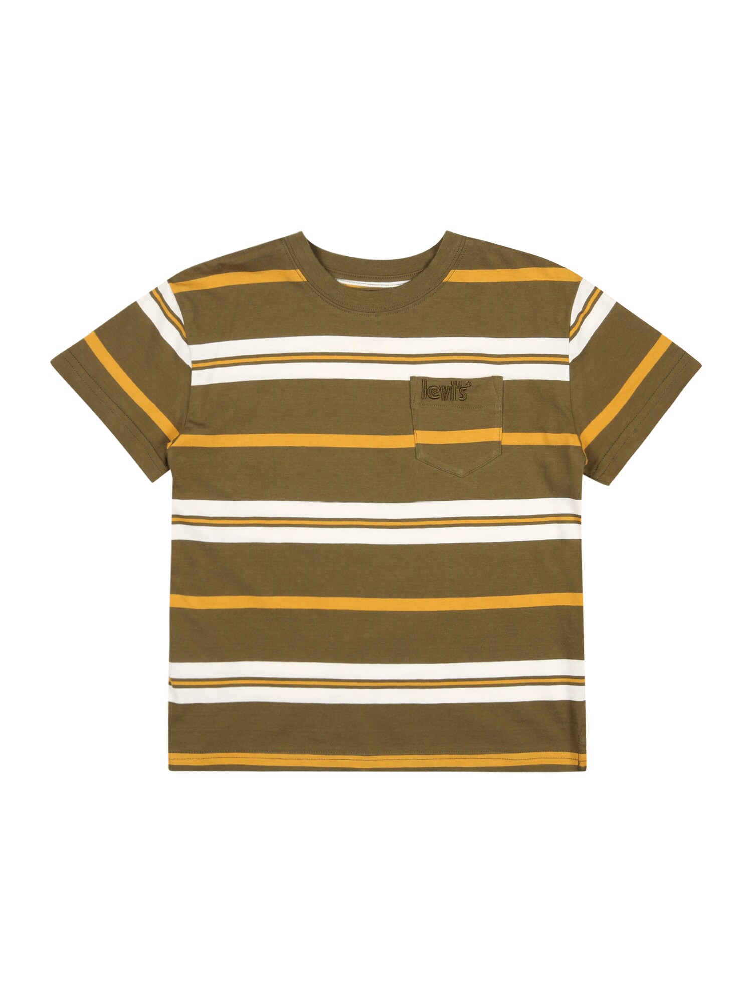 LEVI'S Majica  oliva / svetlo oranžna / bela