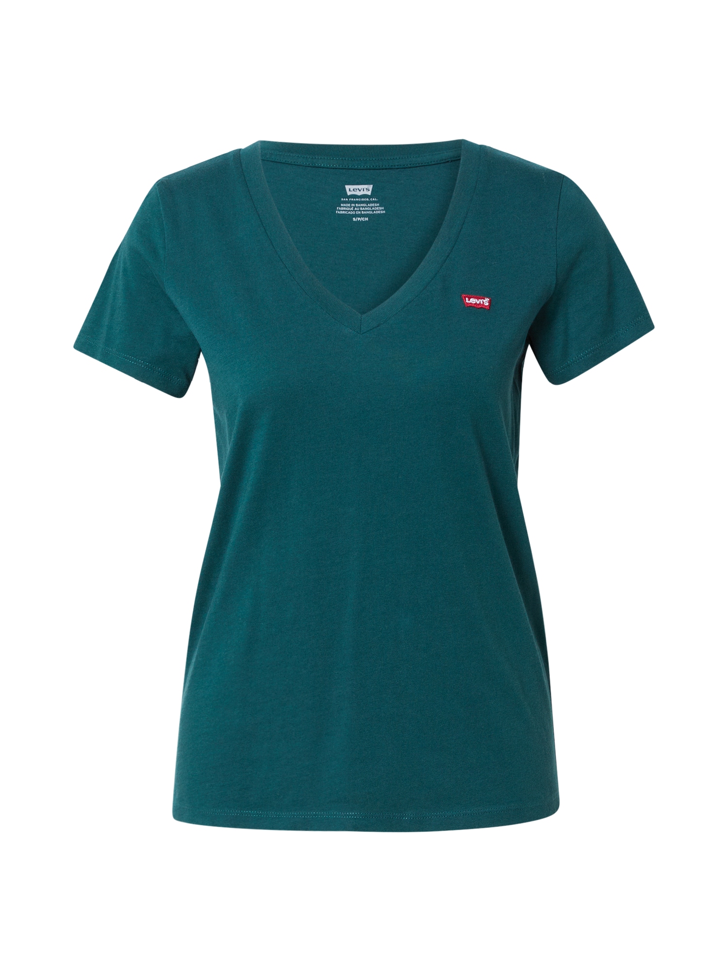 LEVI'S Majica  smaragd / rdeča / bela