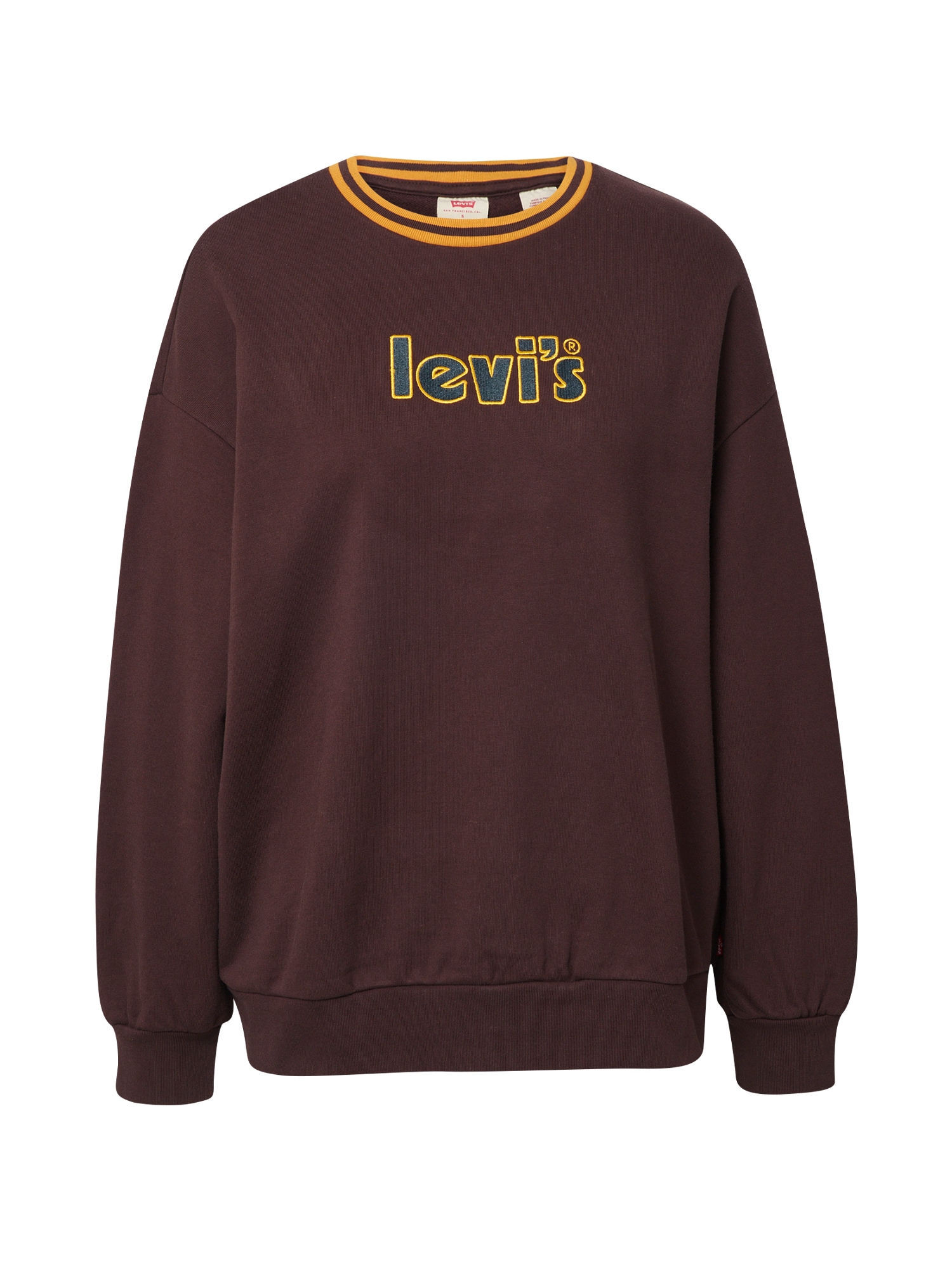 LEVI'S Majica  temno rjava / rumena / siva / oranžna