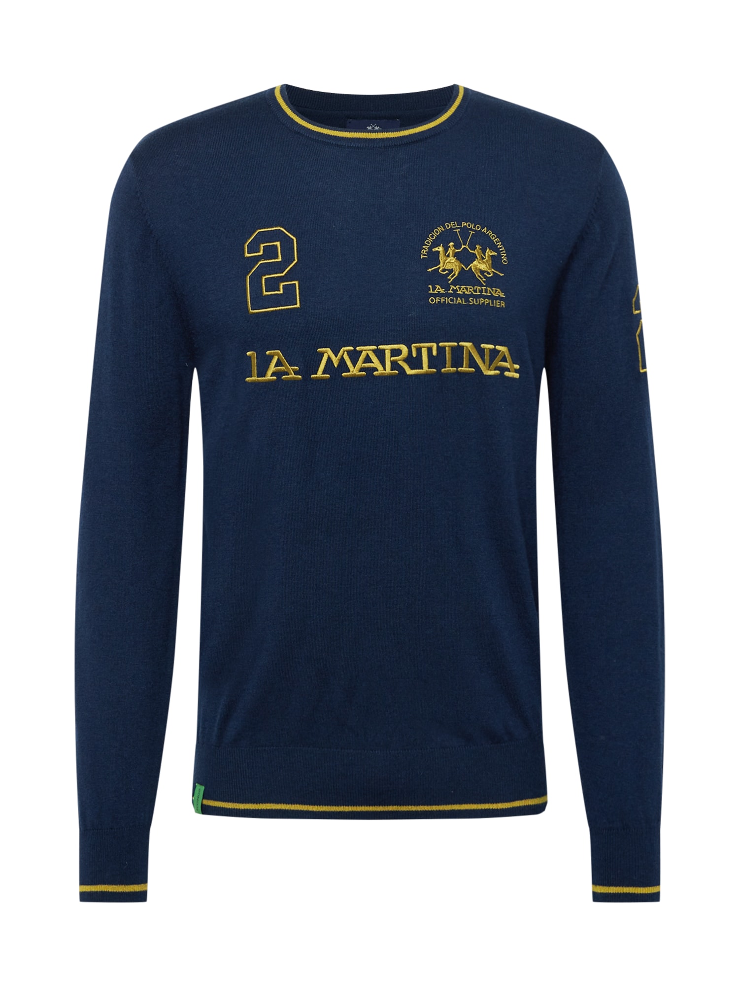 La Martina Pulover  mornarska / rumena