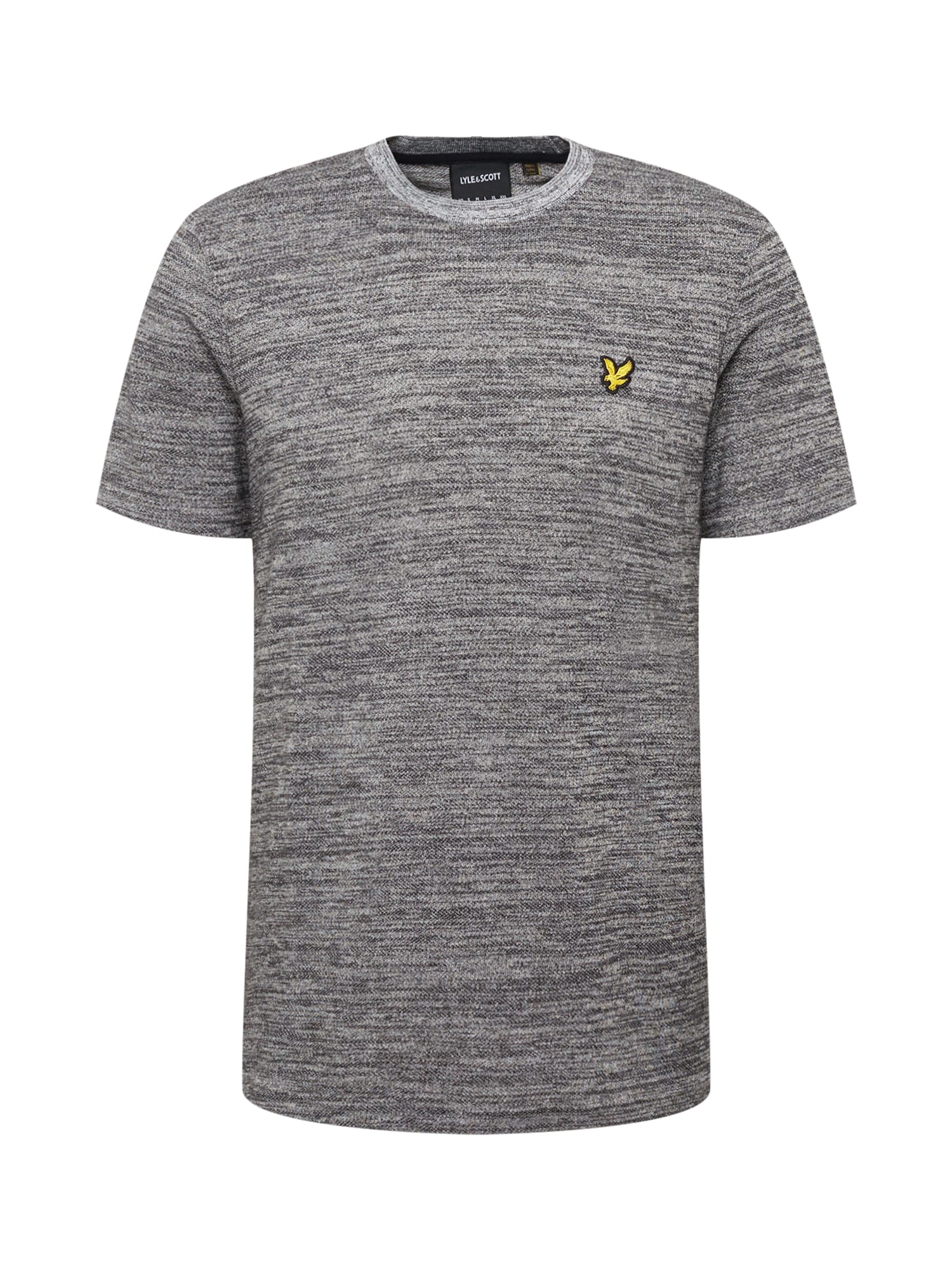 Lyle & Scott Majica 'End On End'  mornarska / rumena / pegasto siva / črna
