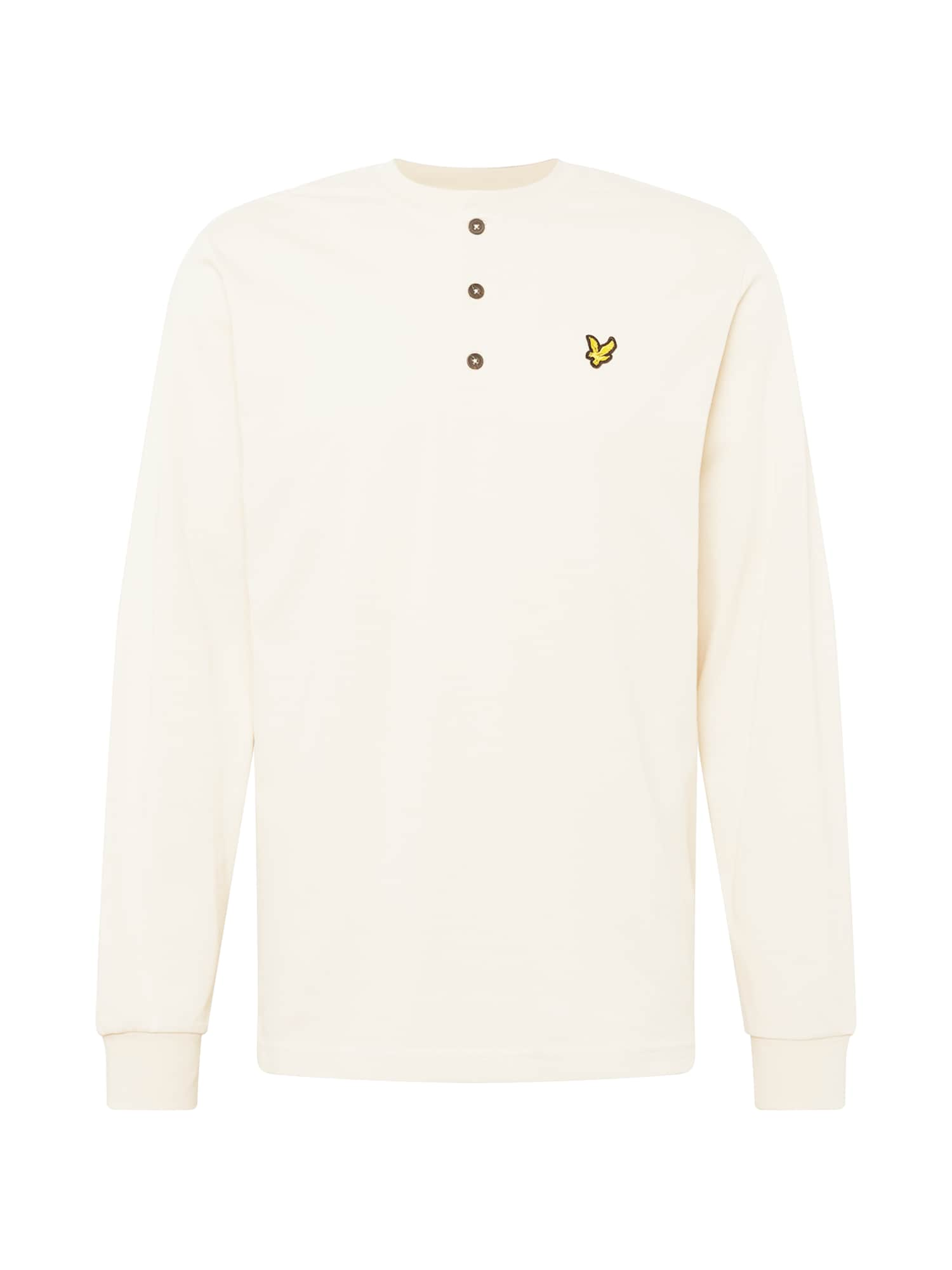 Lyle & Scott Majica  kremna / rumena / črna