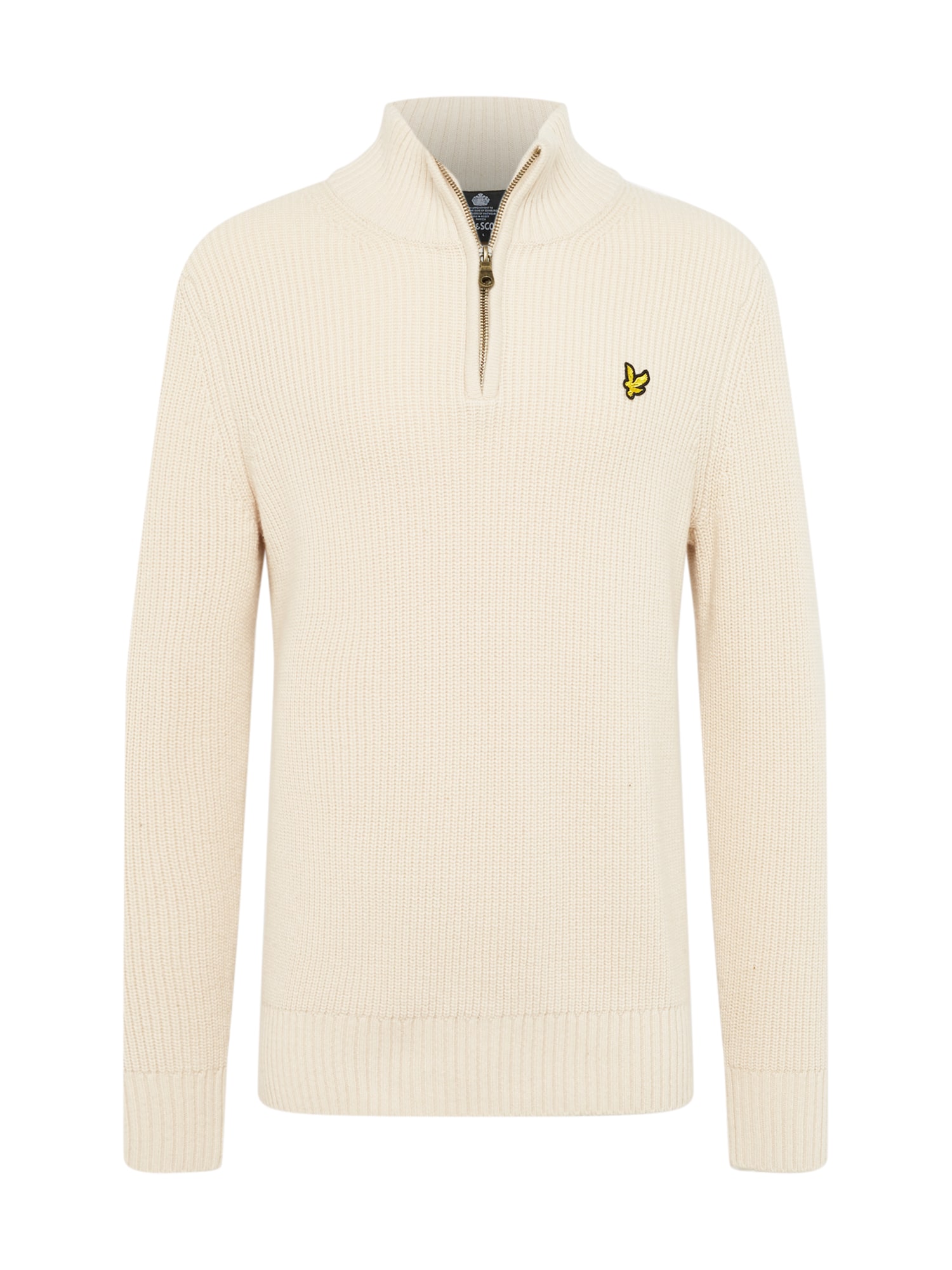 Lyle & Scott Pulover  kremna / zlata / črna