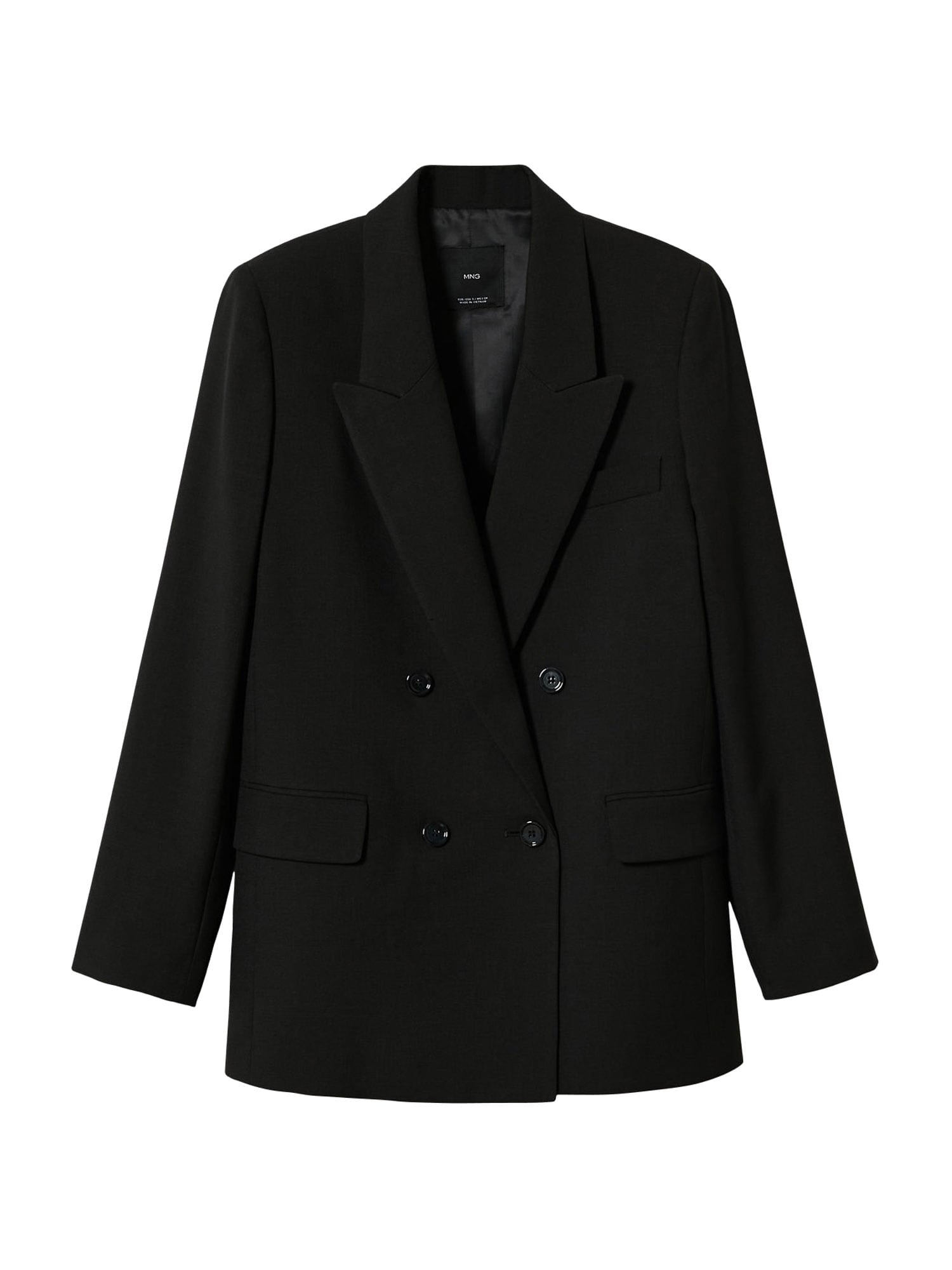 MANGO Blazer 'Tuxedo'  črna