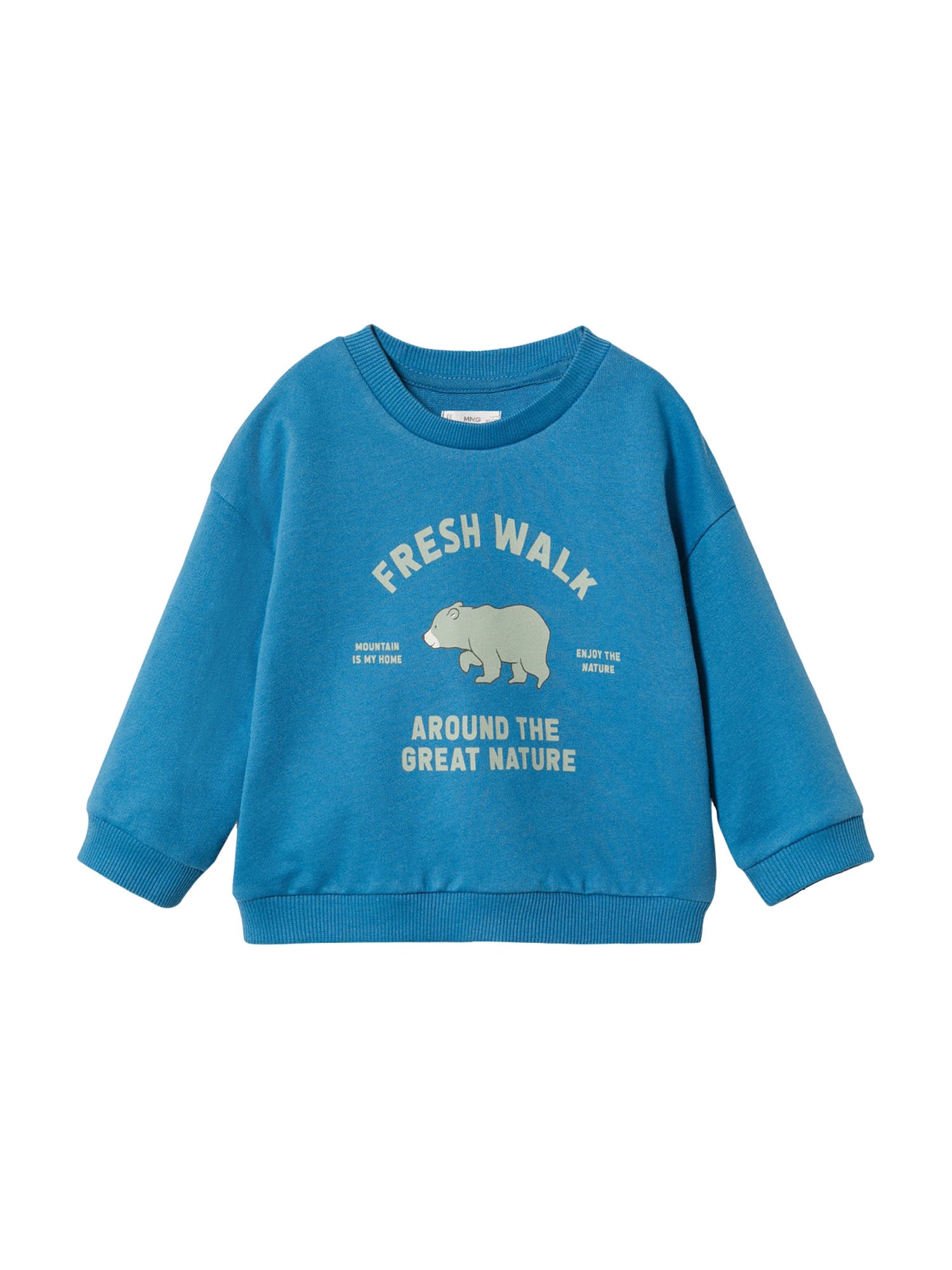 MANGO KIDS Majica  bež / azur / pastelno zelena / črna