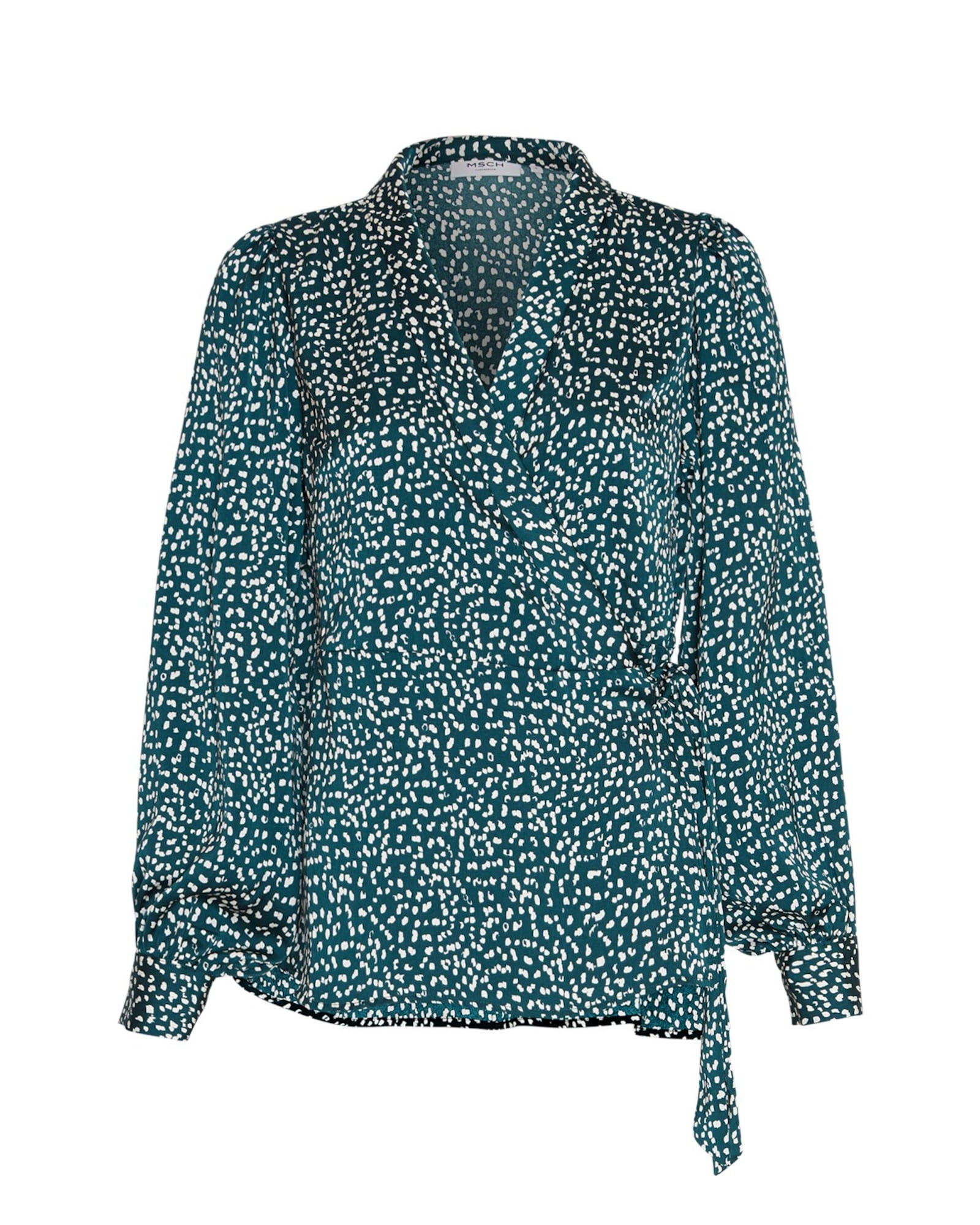 MOSS COPENHAGEN Bluza 'Myrina'  zelena / bela
