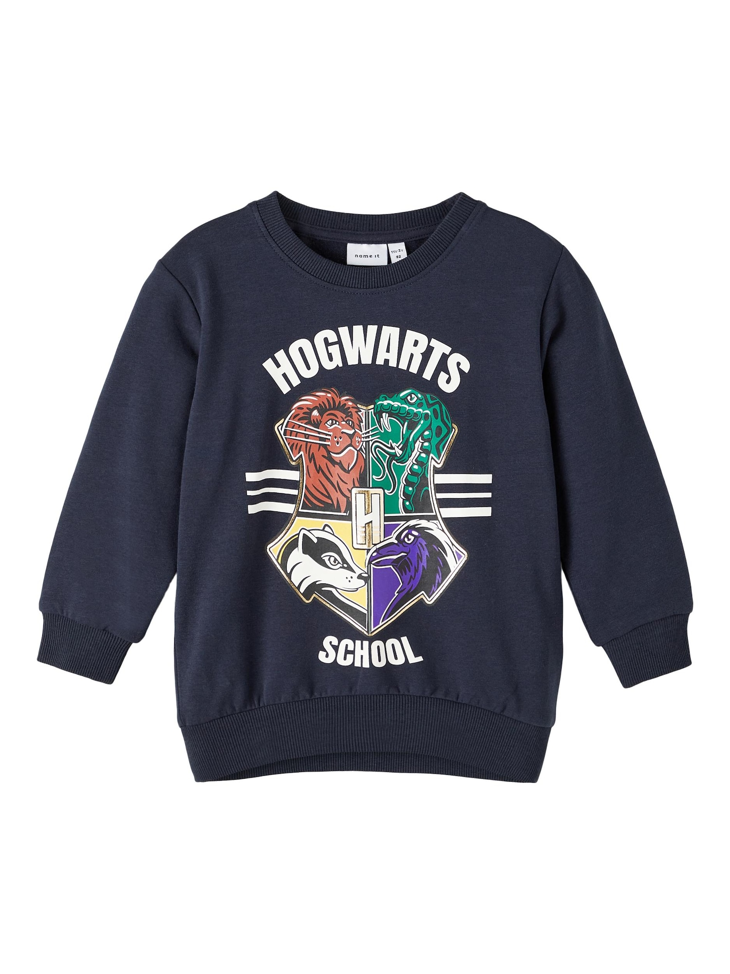 NAME IT Majica 'Harry Potter'  nočno modra / svetlo rumena / črna / bela