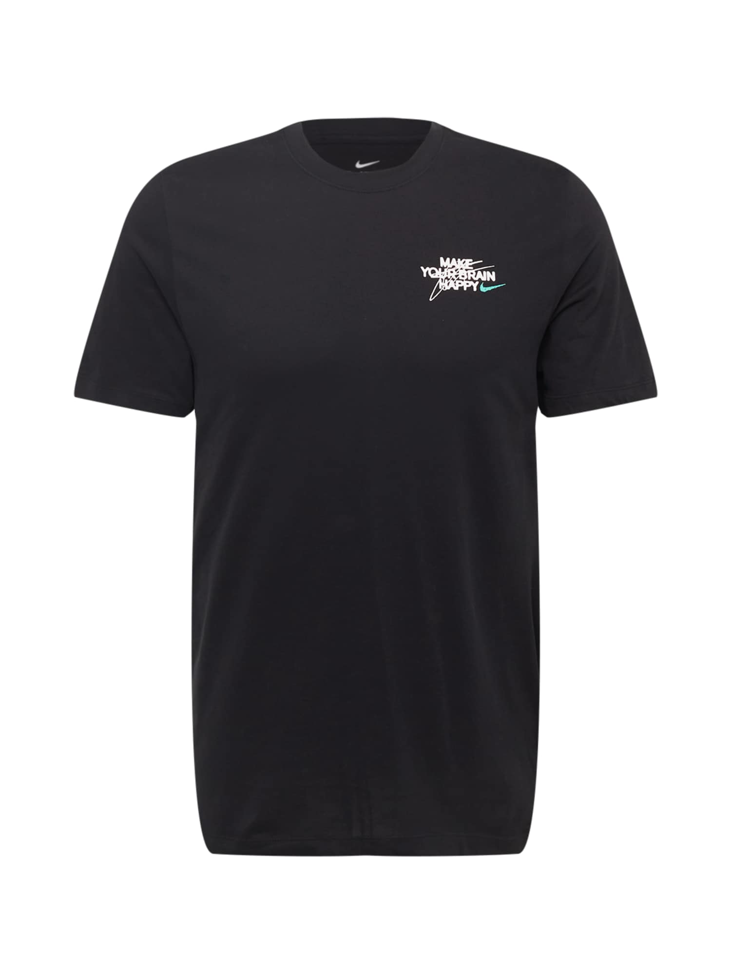 NIKE Funkcionalna majica  turkizna / črna / bela