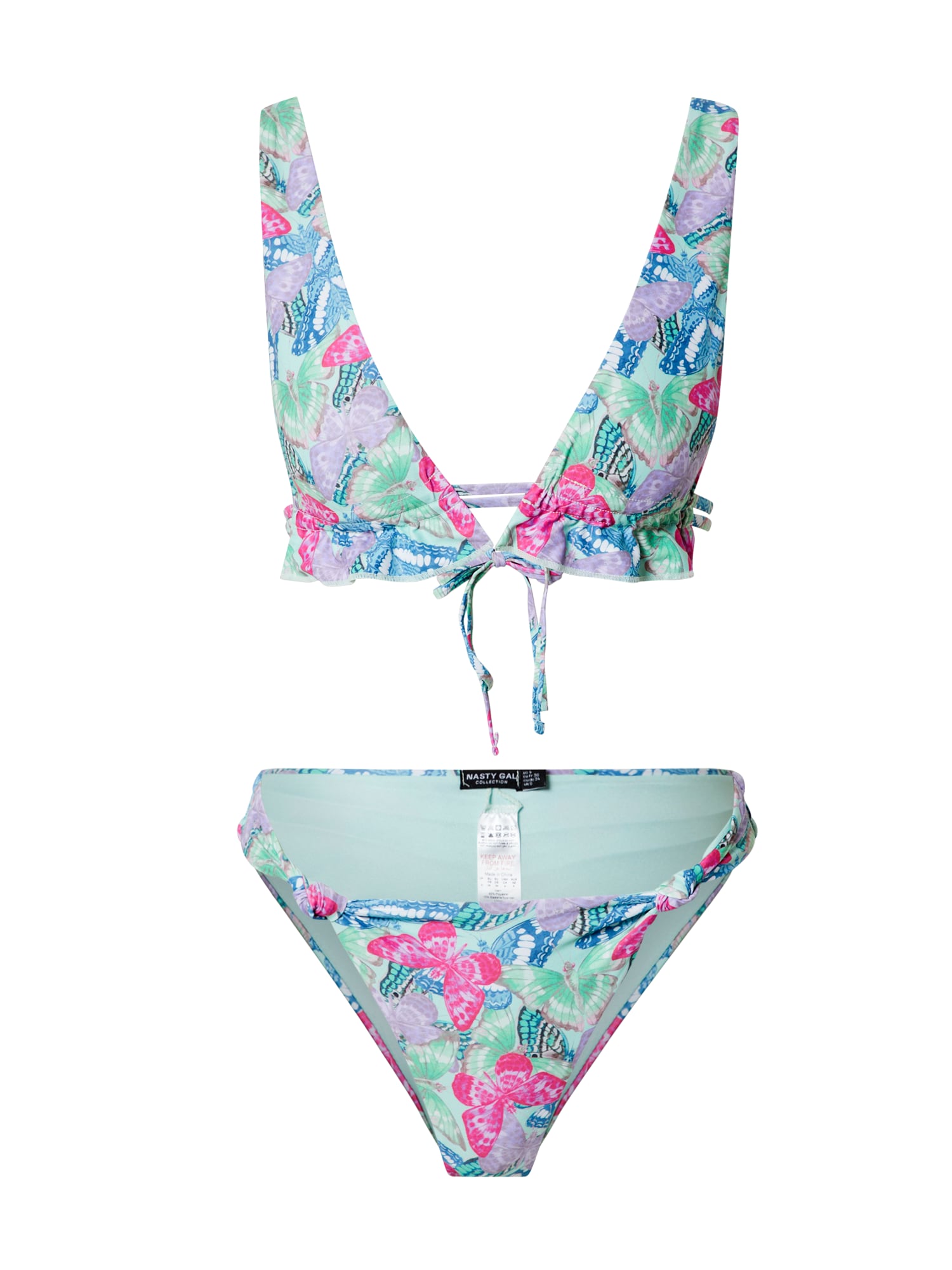 Nasty Gal Bikini  modra / meta / lila / roza