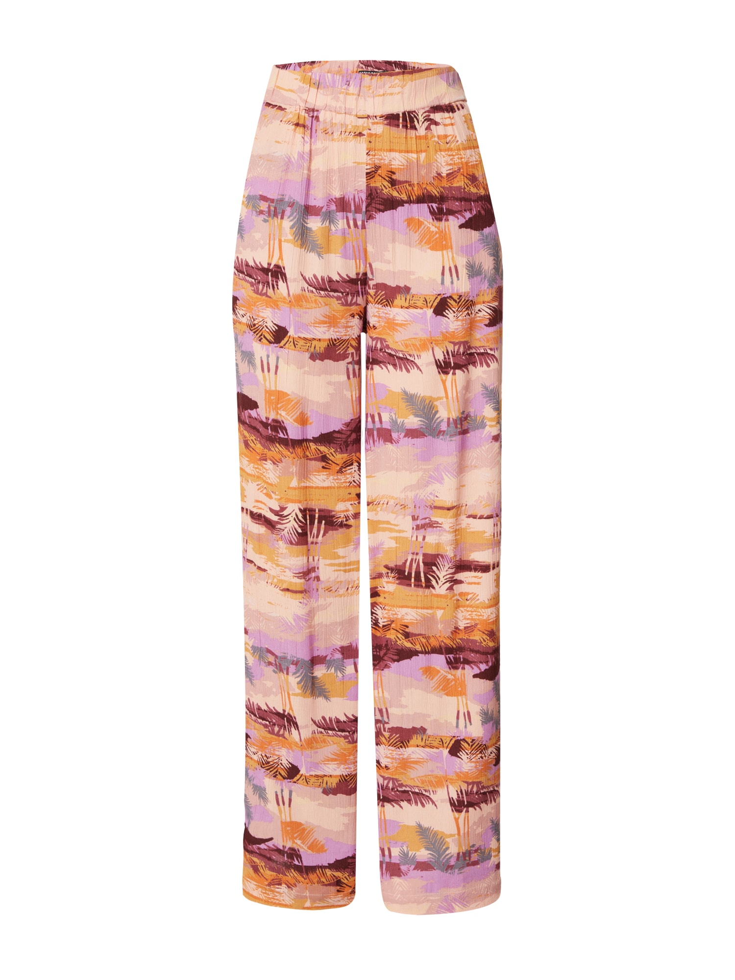 Nasty Gal Hlače  bež / siva / oranžna / temno rdeča