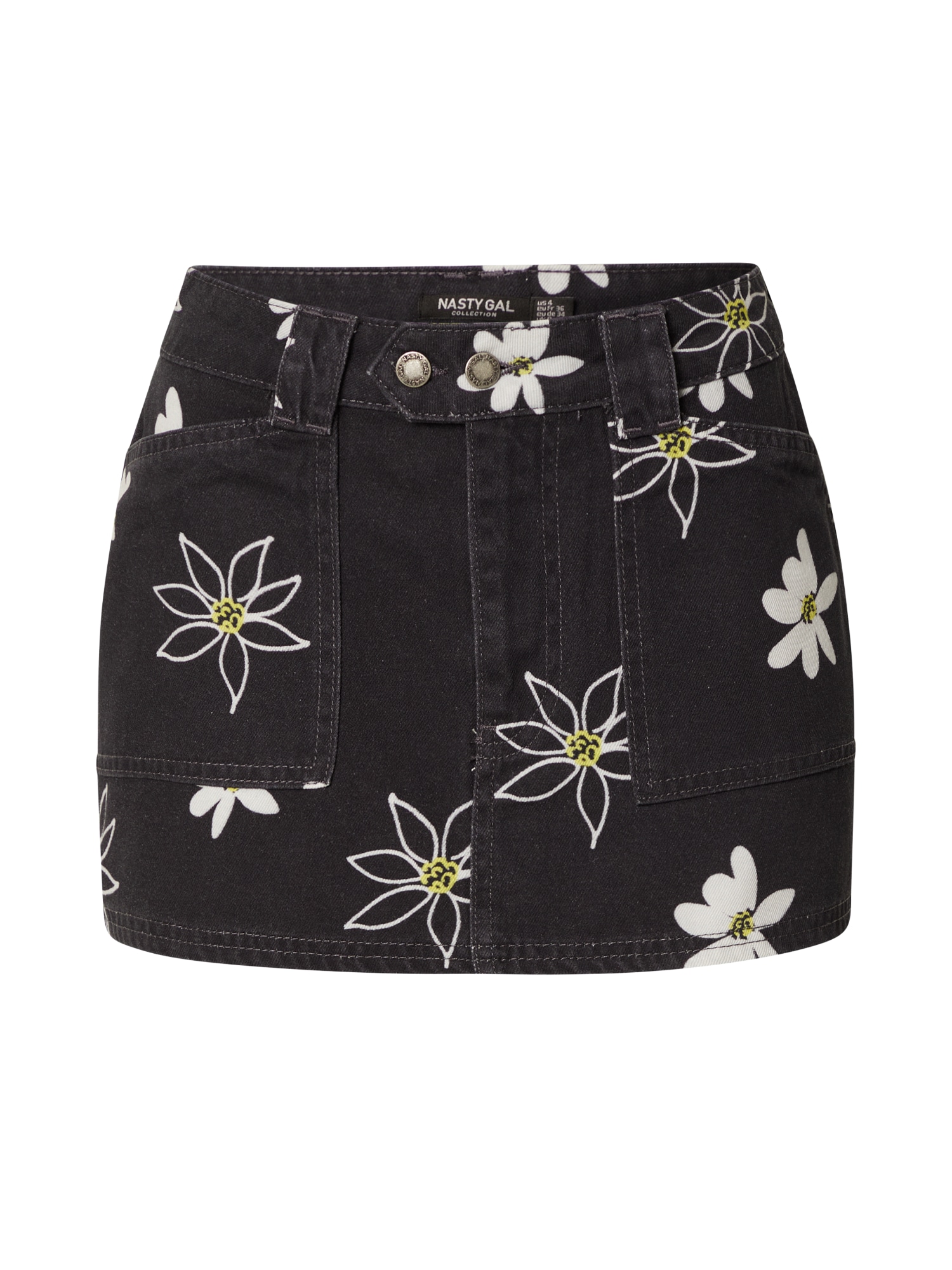 Nasty Gal Krilo  rumena / črn denim / bela