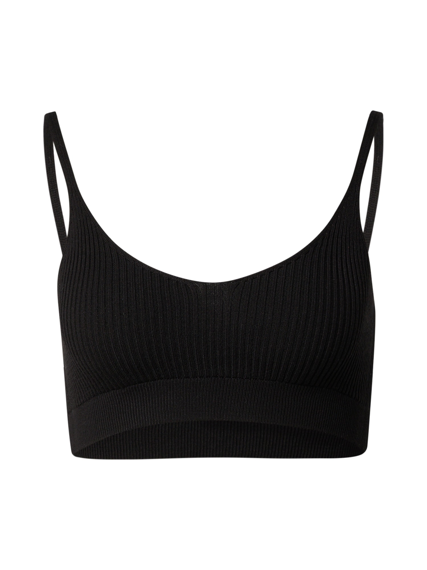 Nasty Gal Top z naramnicami  črna