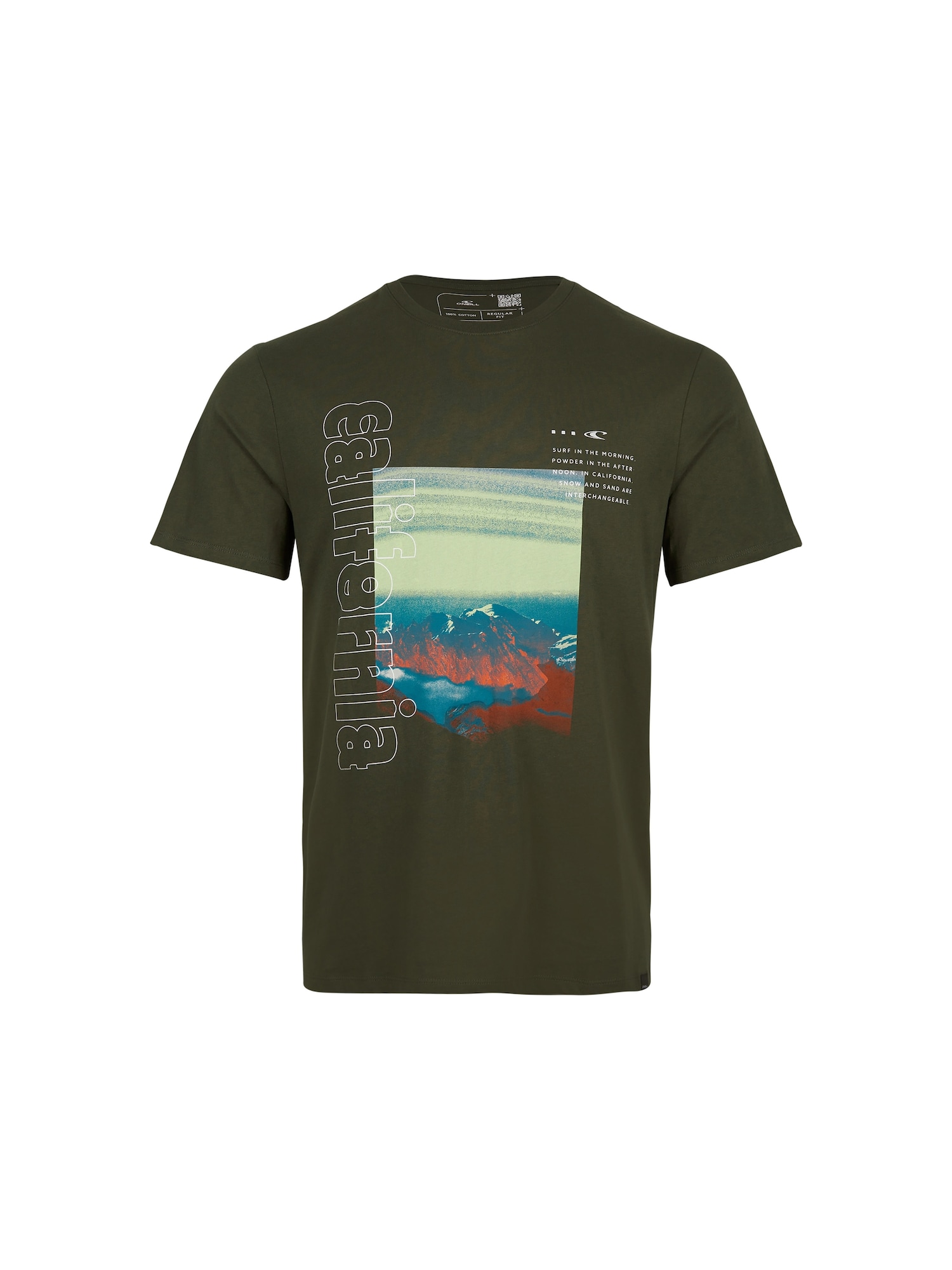 O'NEILL Majica 'Cali Mountains'  jelka / mešane barve