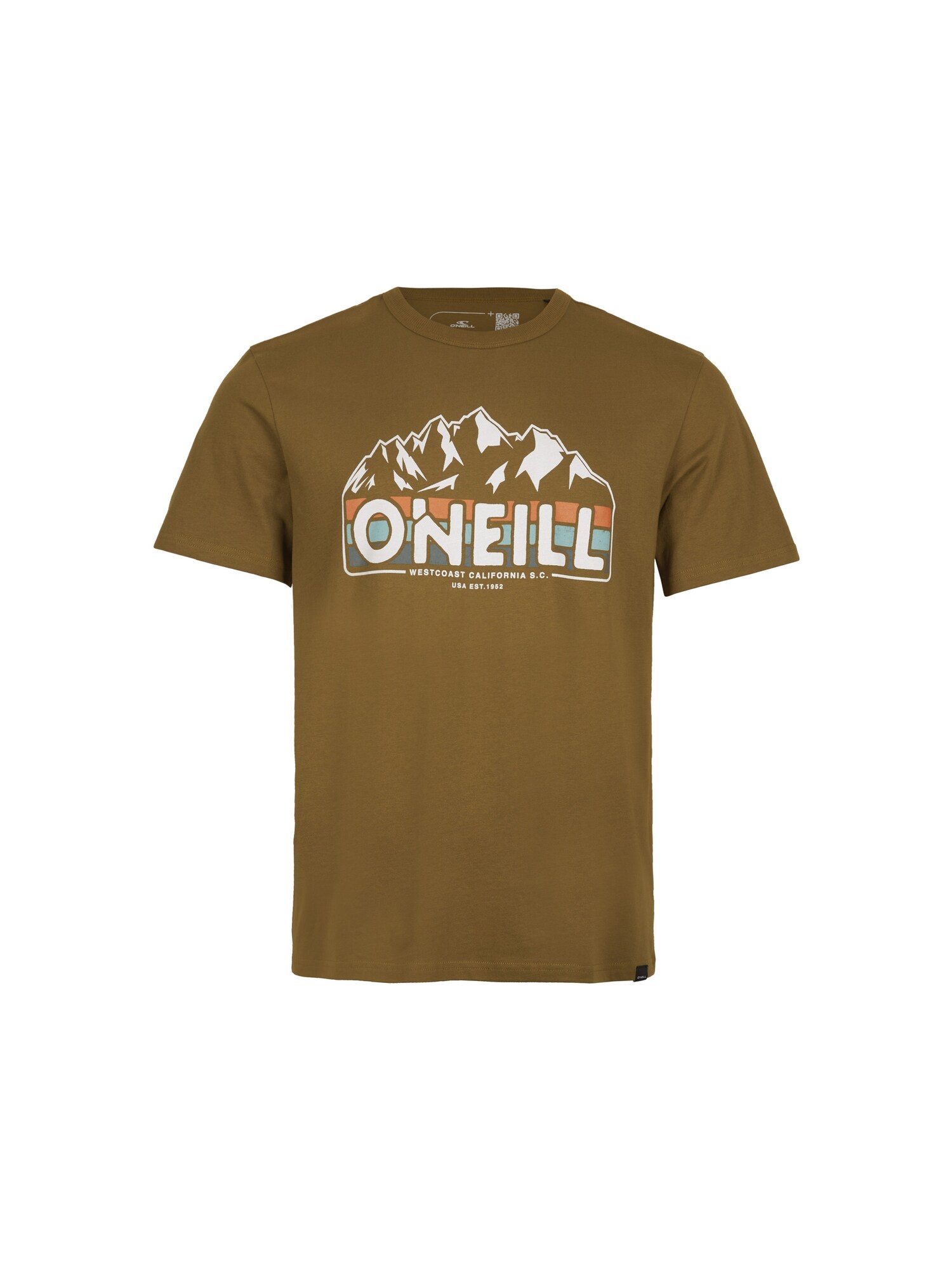 O'NEILL Majica 'Outdoor'  rjava / oliva / bela