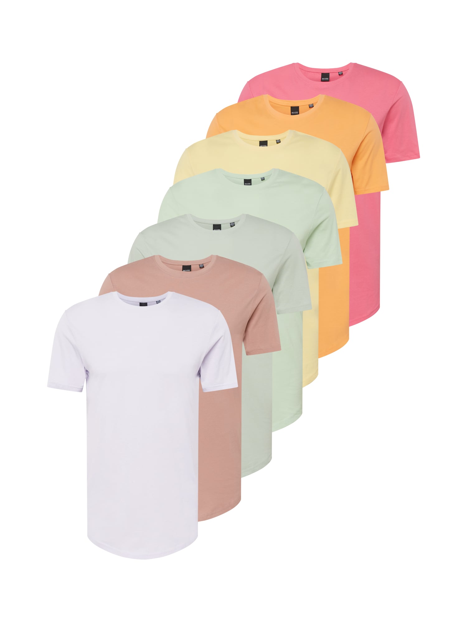 Only & Sons Majica 'MATT'  svetlo modra / rumena / pastelno zelena / oranžna
