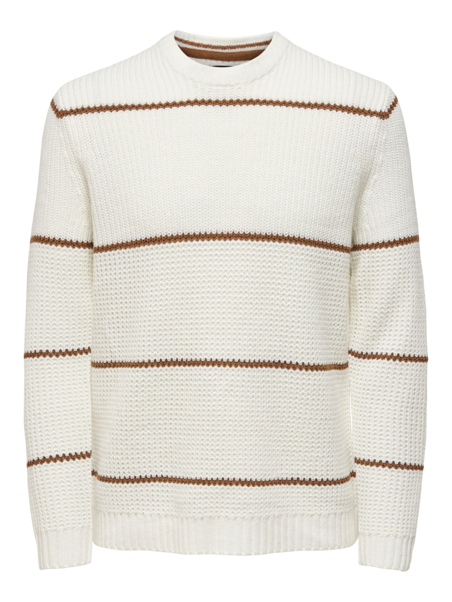 Only & Sons Pulover 'ADAM'  pesek / bela
