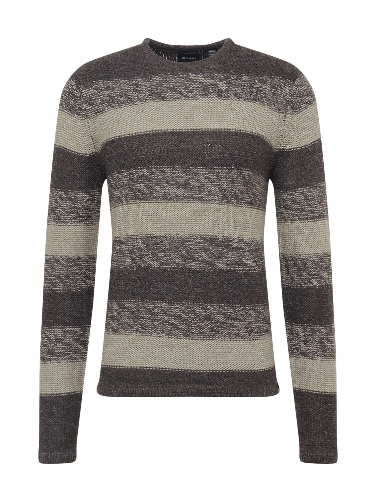 Only & Sons Pulover 'CALLEN'  bazaltno siva / greige / kamen
