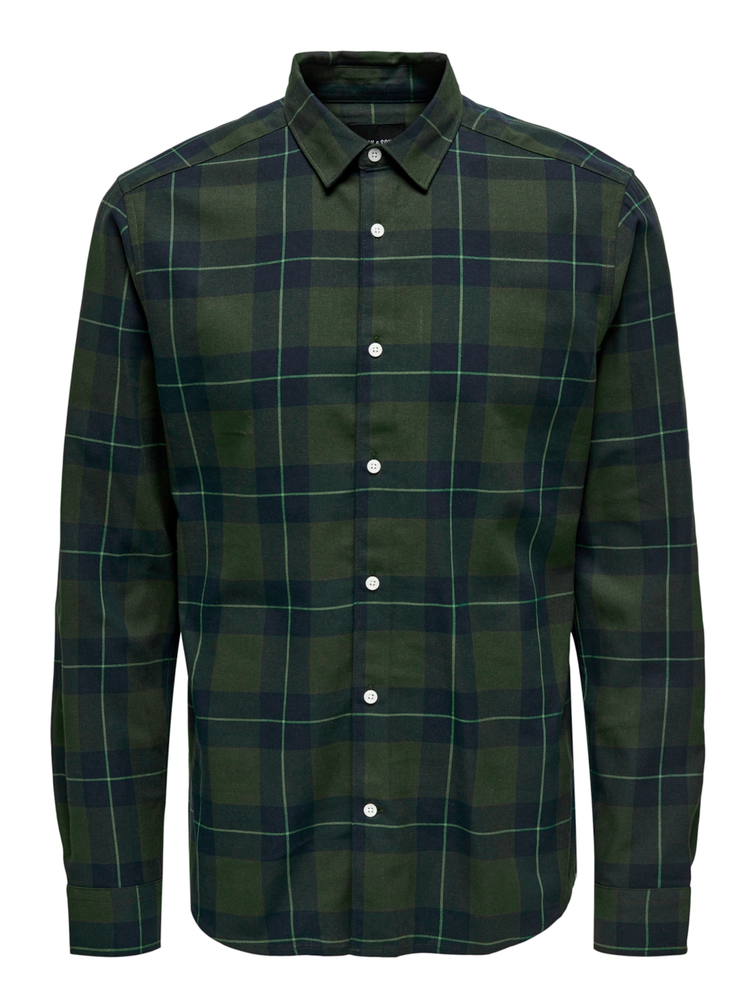 Only & Sons Srajca 'Ari'  temno modra / temno zelena / bela