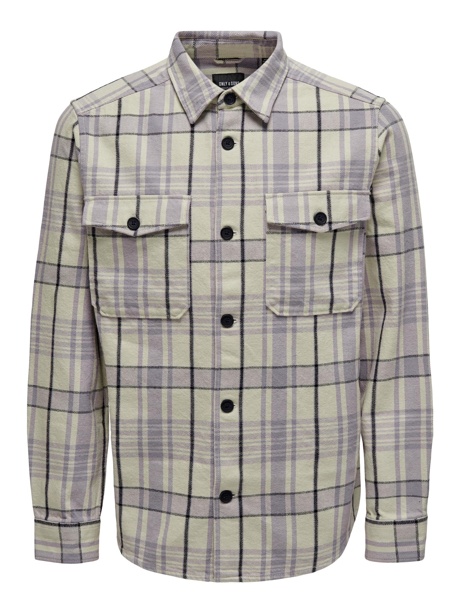 Only & Sons Srajca 'Milo'  ecru / majnica / črna