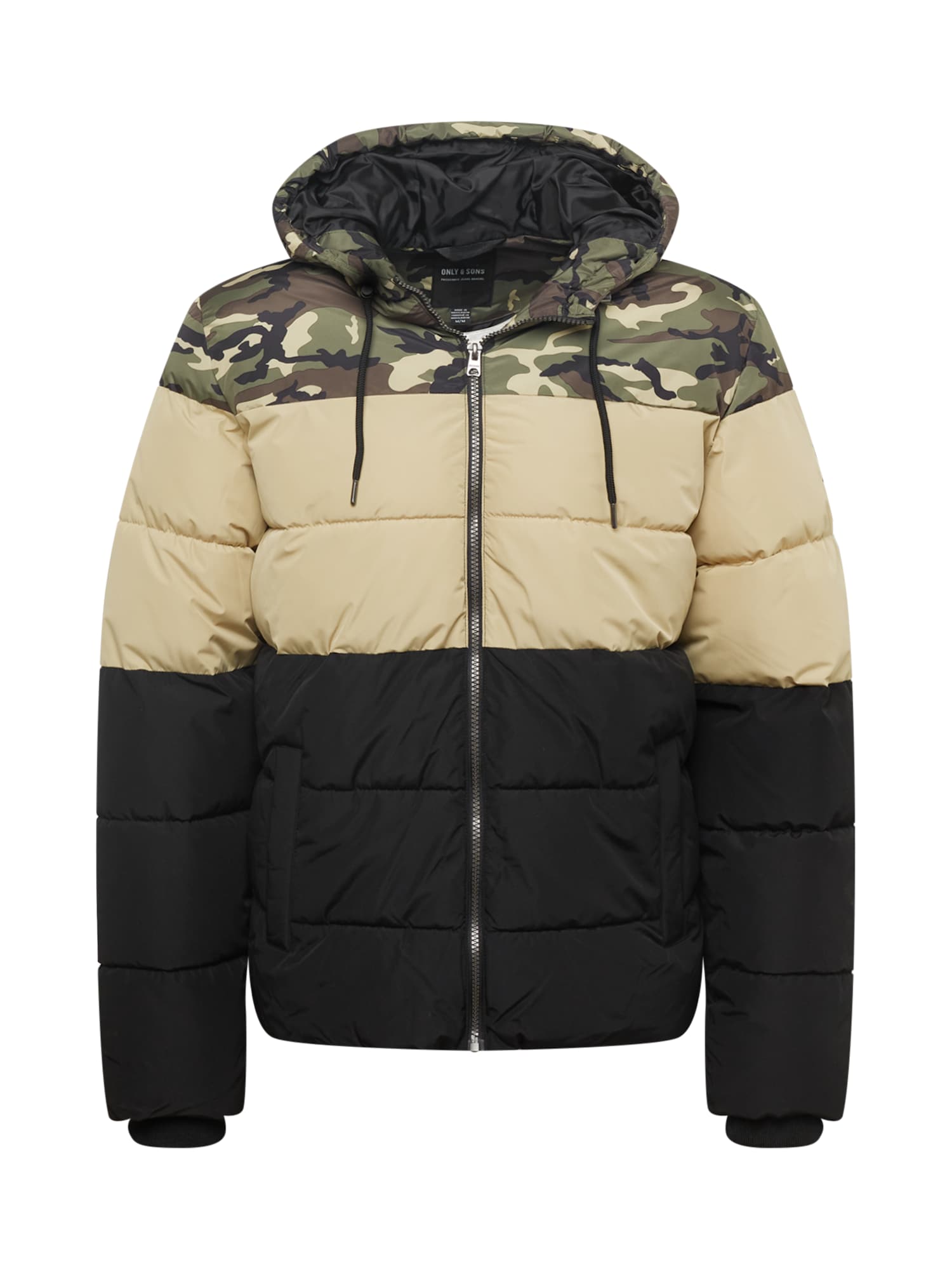 Only & Sons Zimska jakna 'MELVIN'  rjava / svetlo rjava / oliva / črna