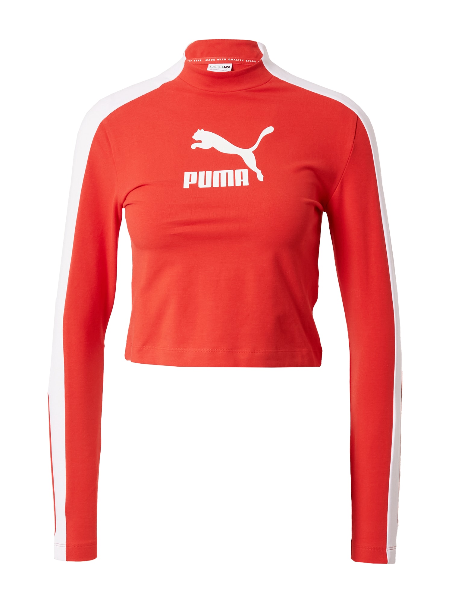 PUMA Majica  rdeča / bela