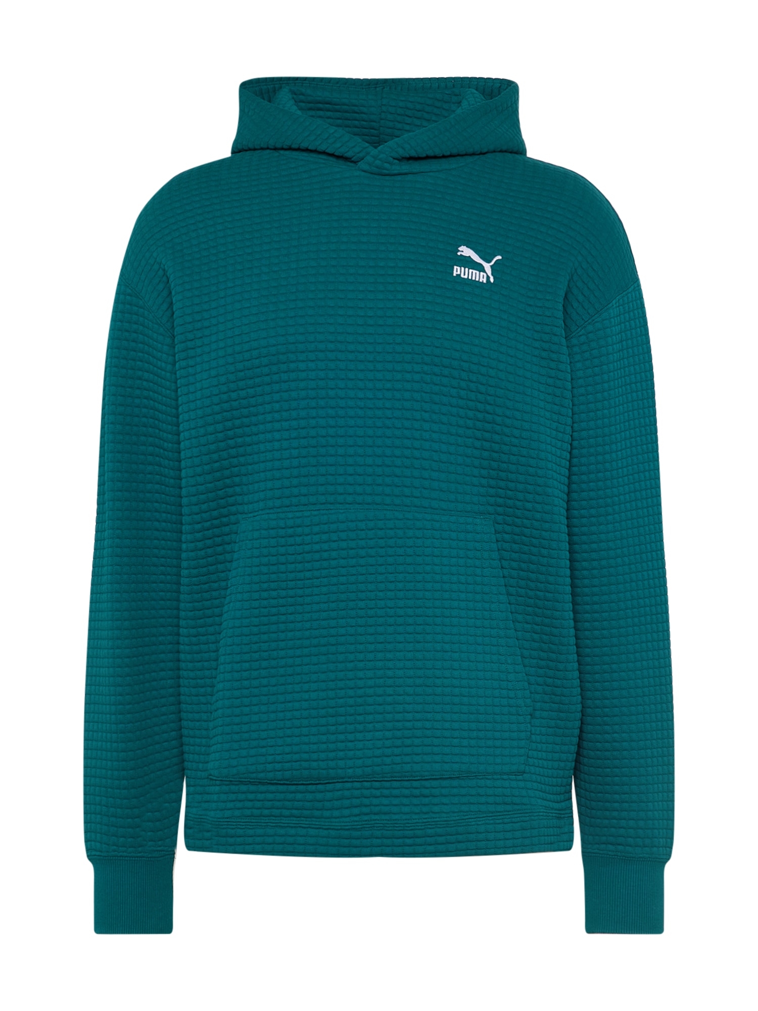 PUMA Majica  smaragd / bela