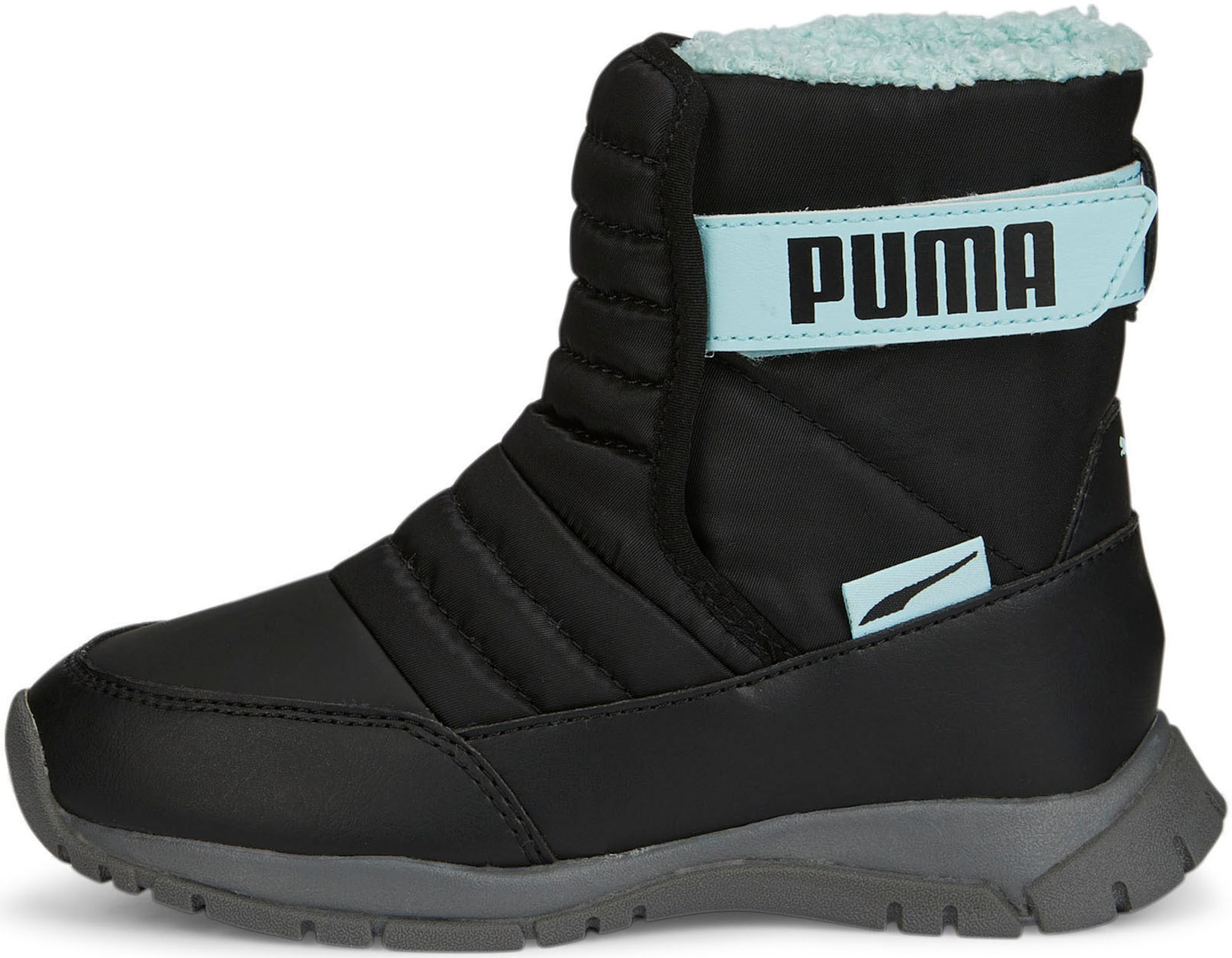 PUMA Škornji za v sneg  pastelno modra / črna