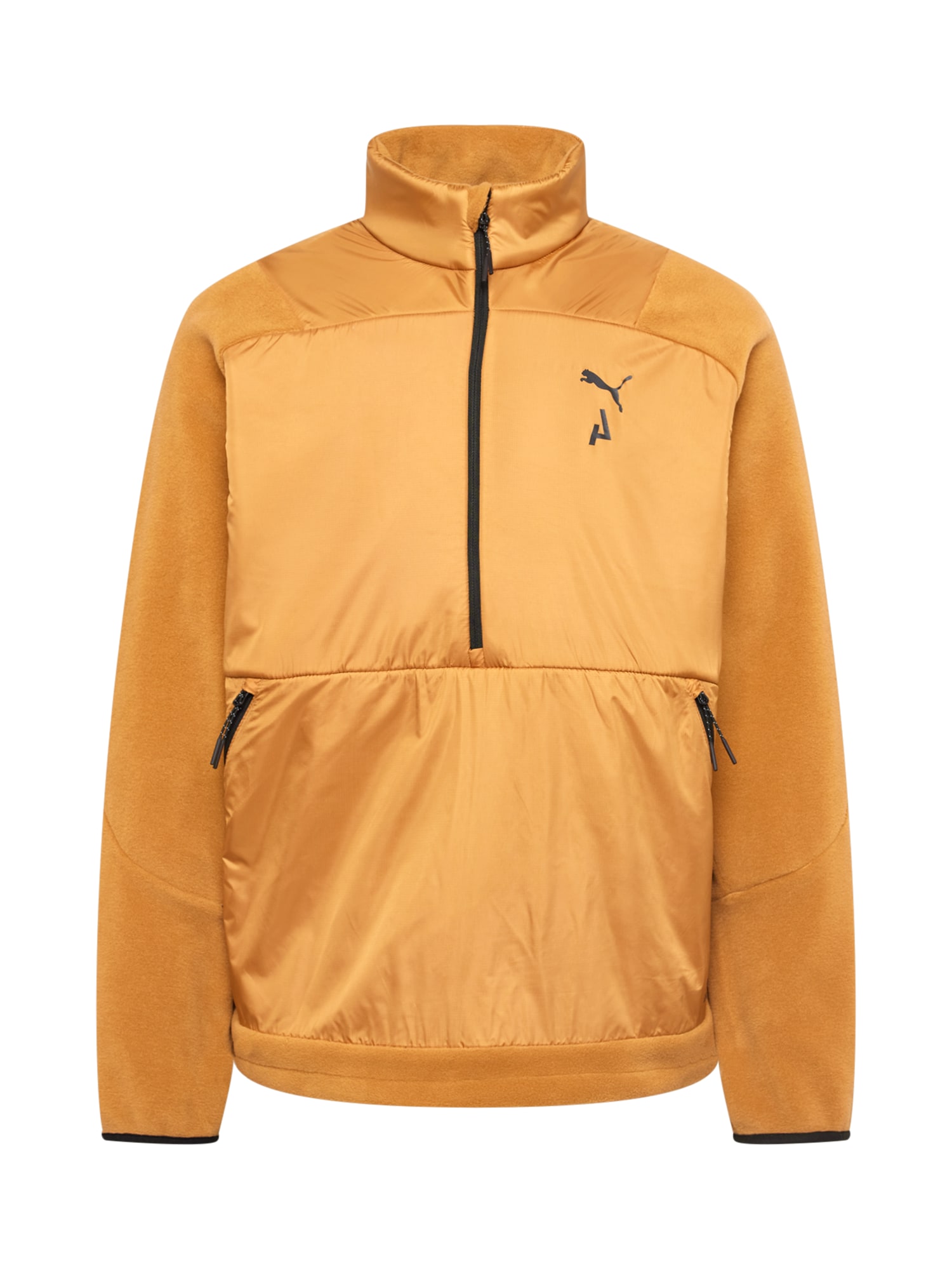 PUMA Športen pulover  chamois / črna