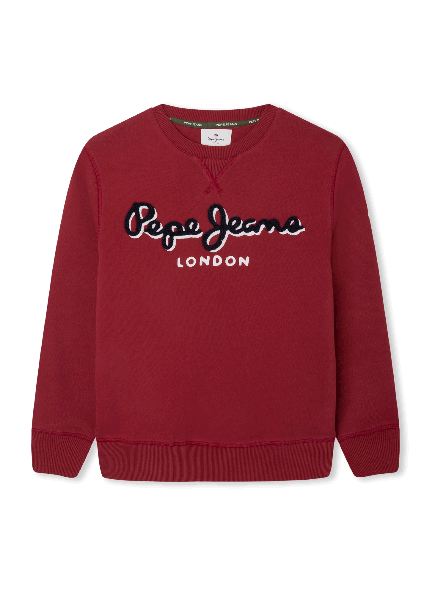 Pepe Jeans Majica  bordo / črna / bela
