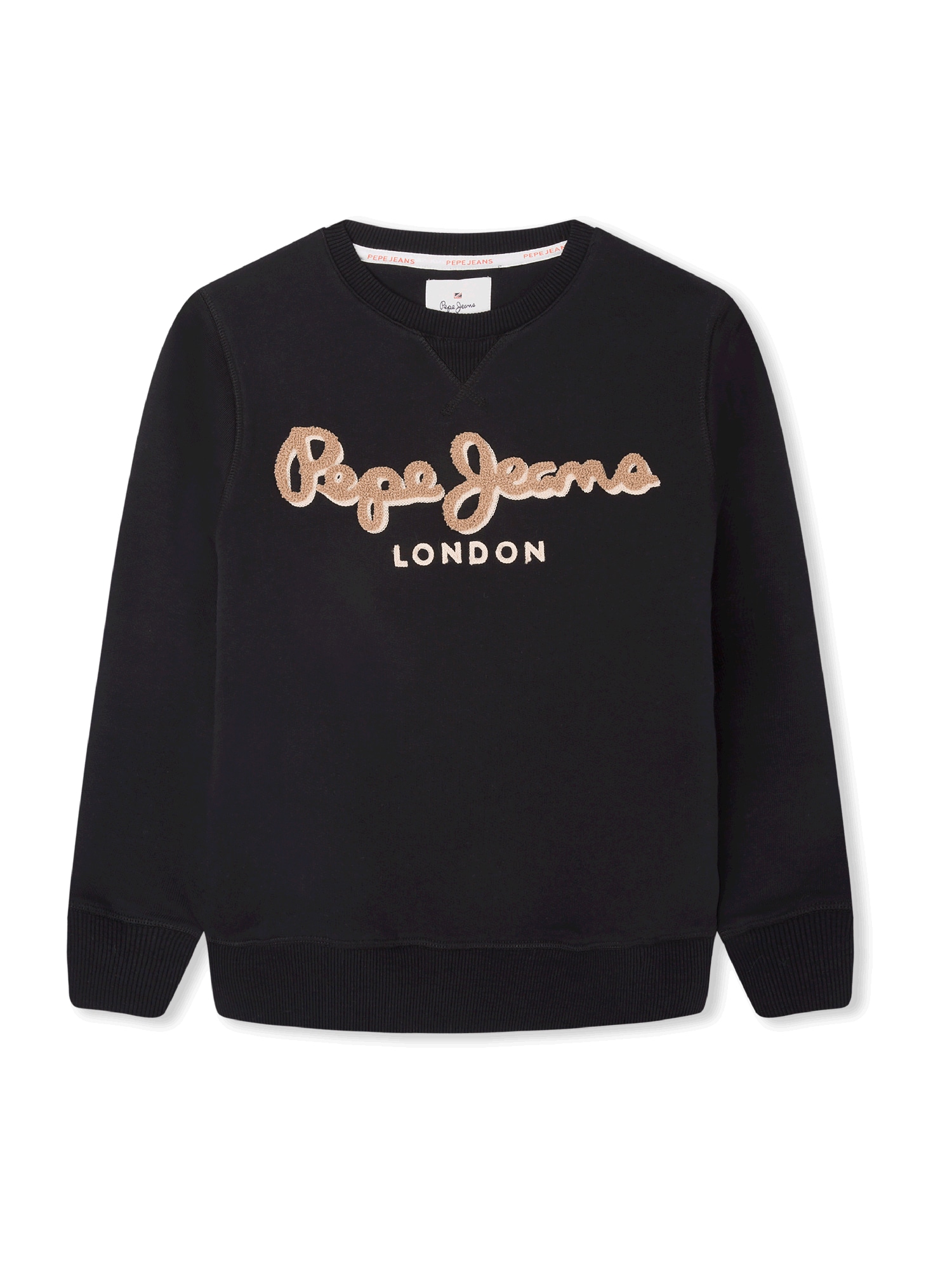 Pepe Jeans Majica  svetlo rjava / črna / bela