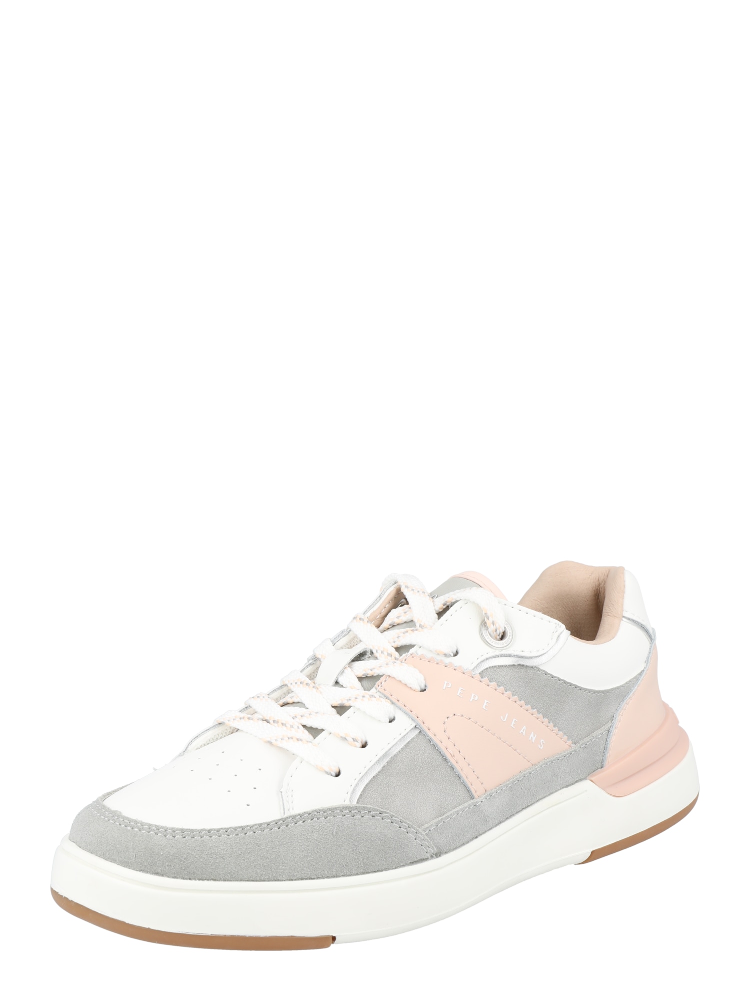 Pepe Jeans Nizke superge 'BAXTER'  siva / roza / bela