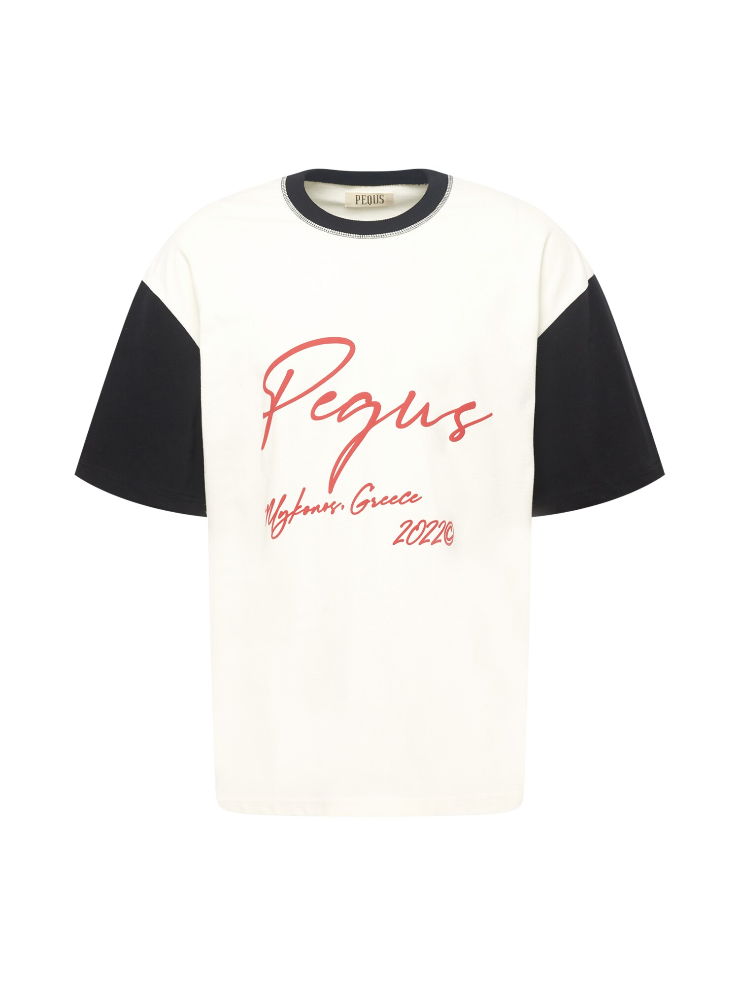 Pequs Majica  pastelno rdeča / črna / bela