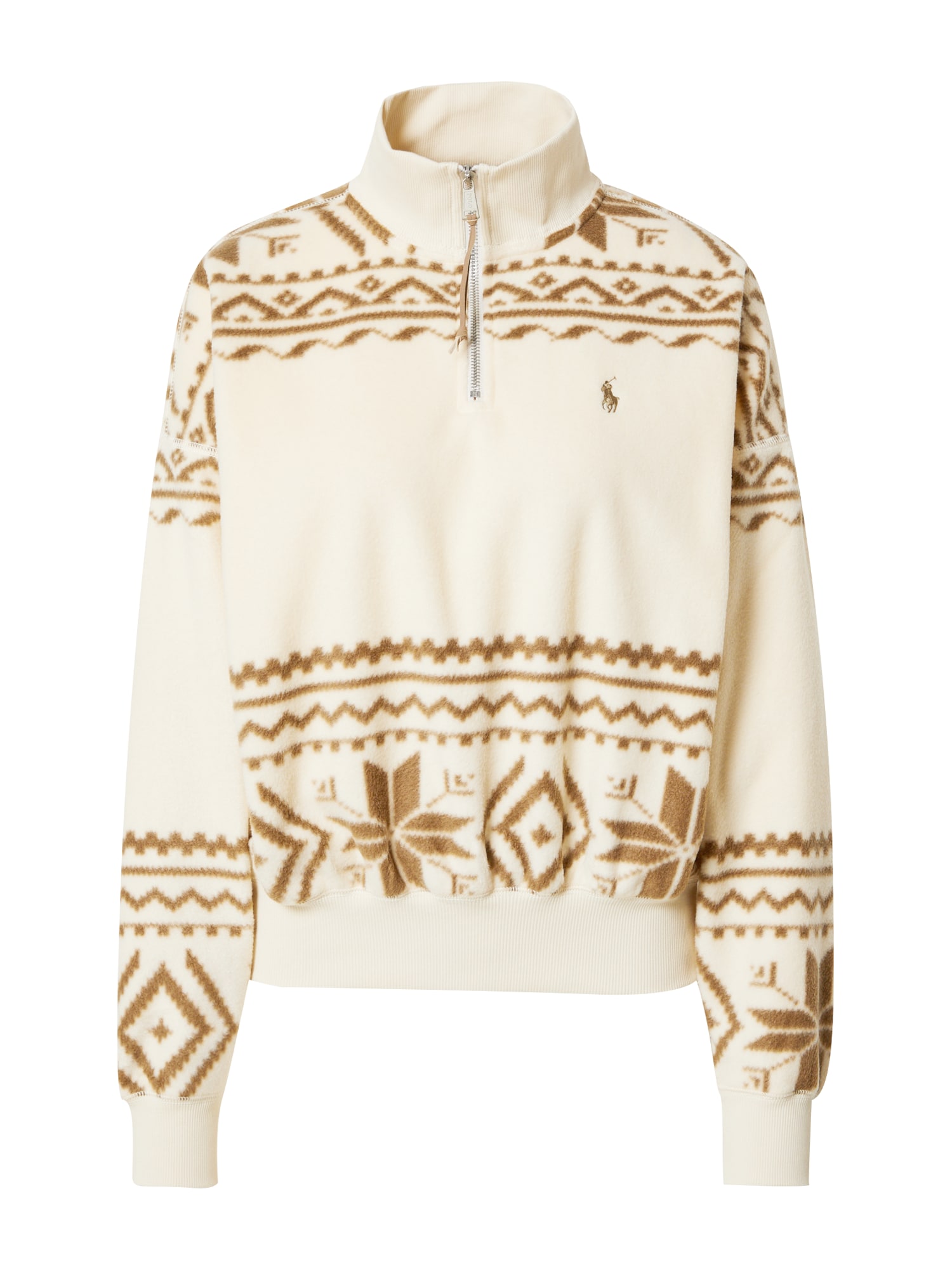Polo Ralph Lauren Majica  kremna / rjava