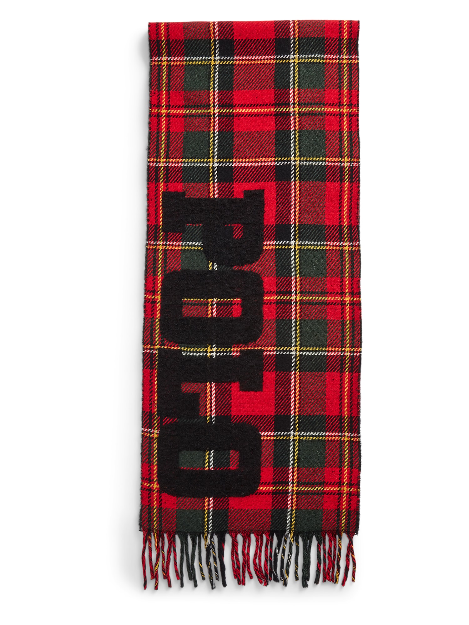 Polo Ralph Lauren Šal  apno / ognjeno rdeča / črna / bela