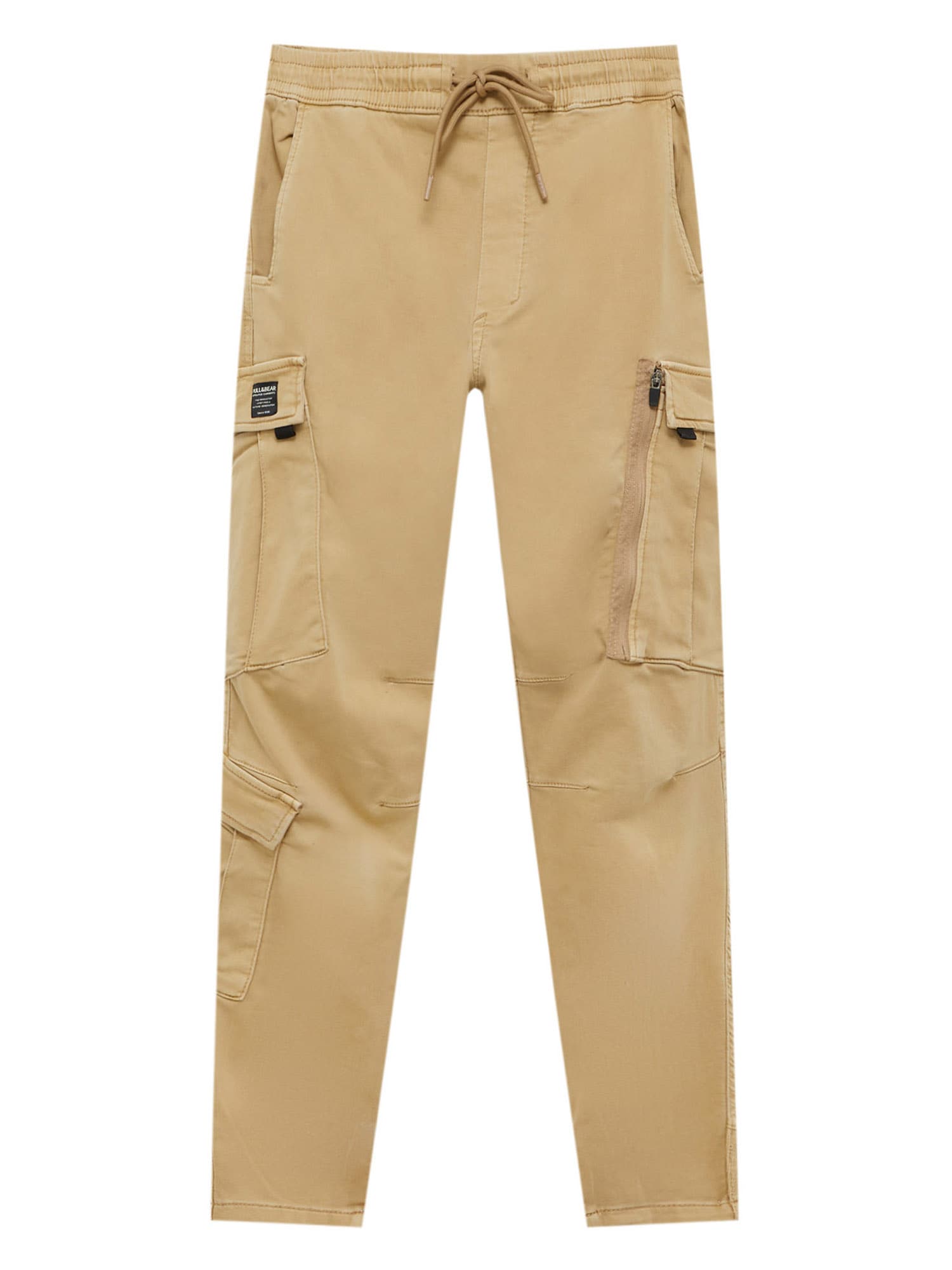 Pull&Bear Kargo hlače  temno bež