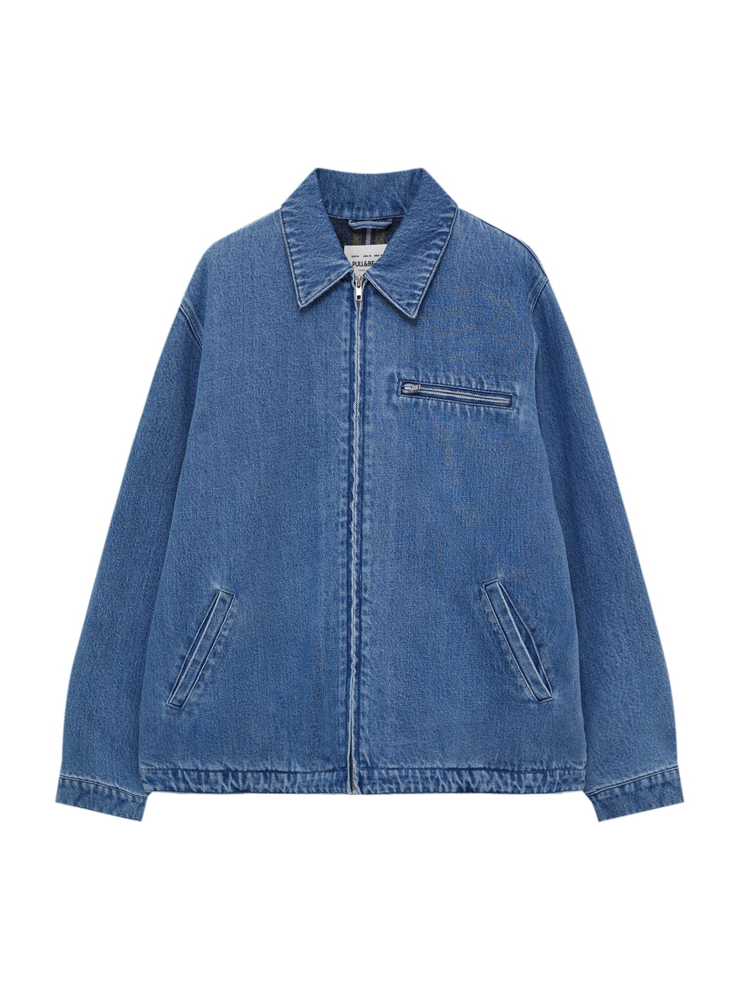 Pull&Bear Prehodna jakna  moder denim