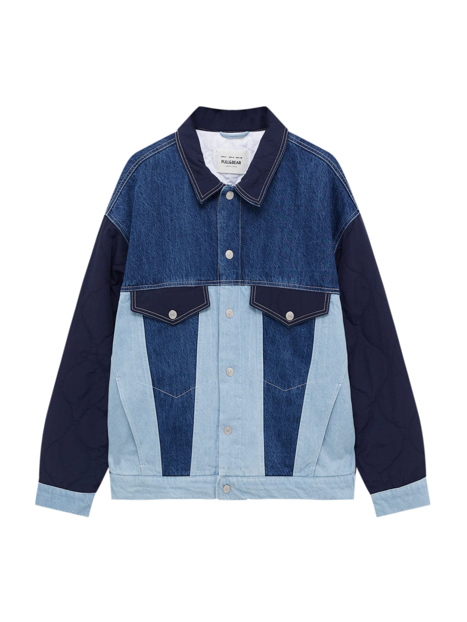 Pull&Bear Prehodna jakna  moder denim