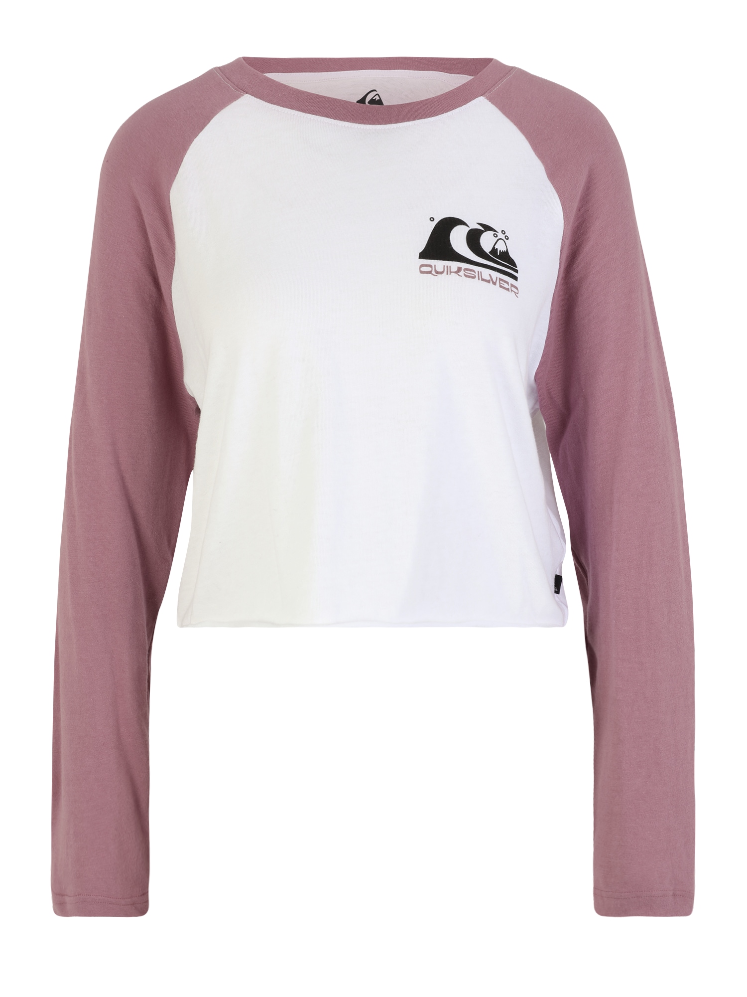 QUIKSILVER Majica  temno roza / črna / bela