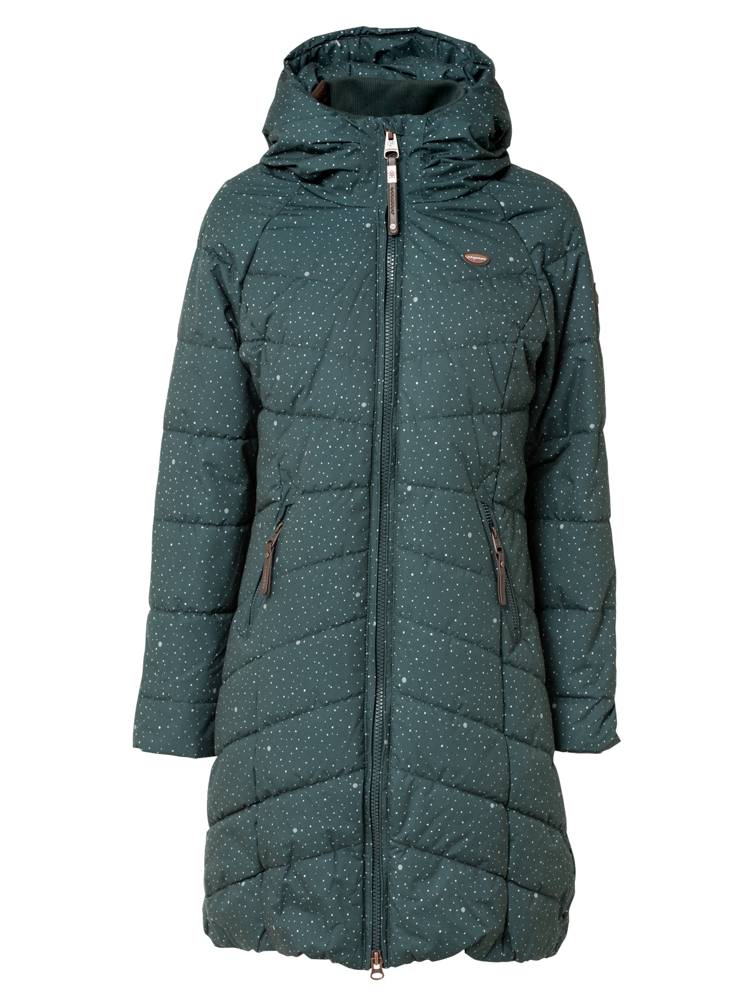 Ragwear Funkcionalen plašč 'DIZZIE'  smaragd / bela